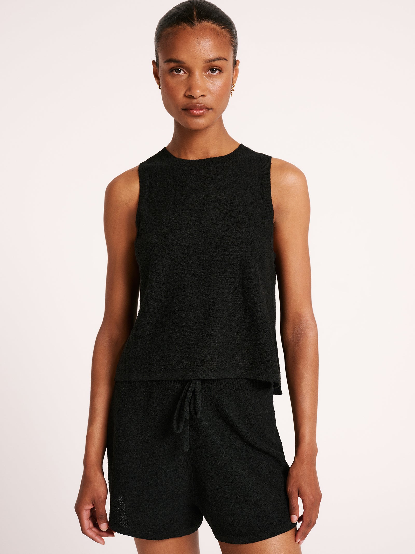 Zosia Knit Tank in Black