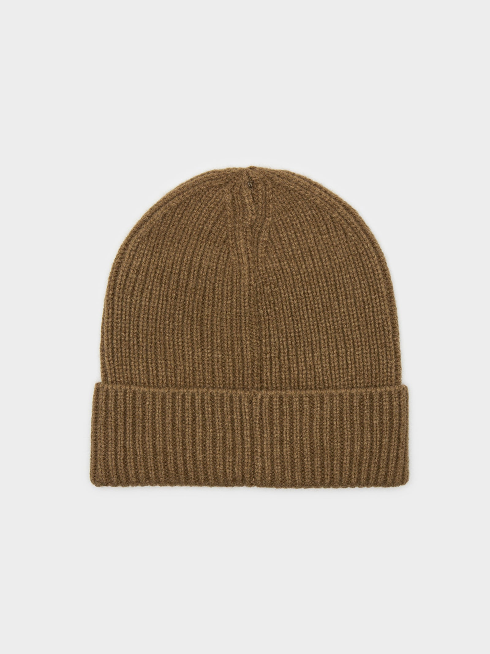 TNF Logo Box Cuff Beanie in Olive