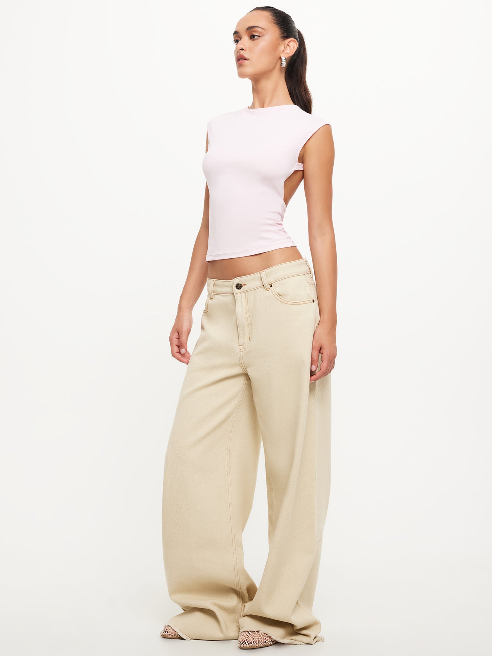 Uno Tie Top in Blush