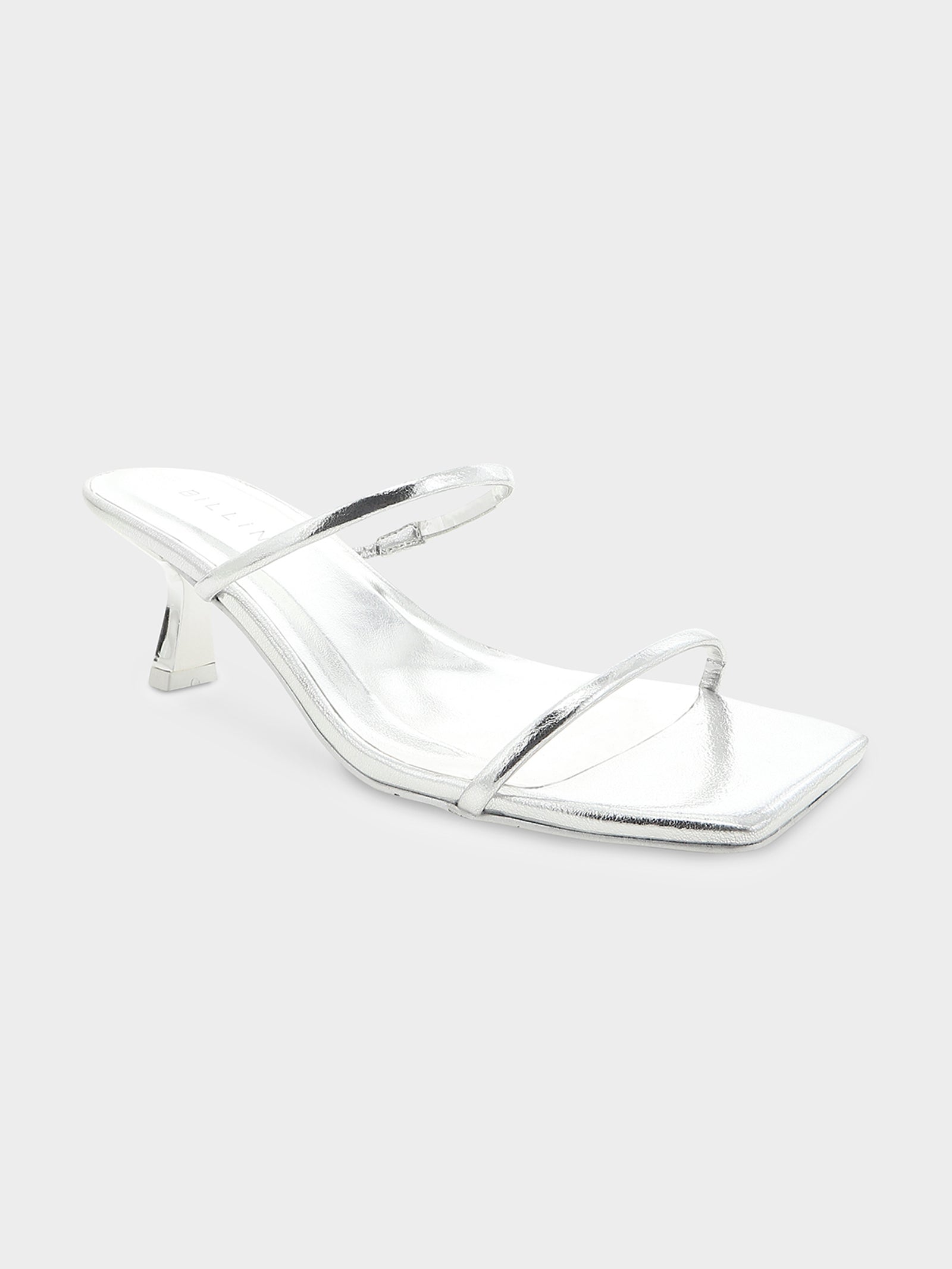 Mavise Heels in Silver Metallic