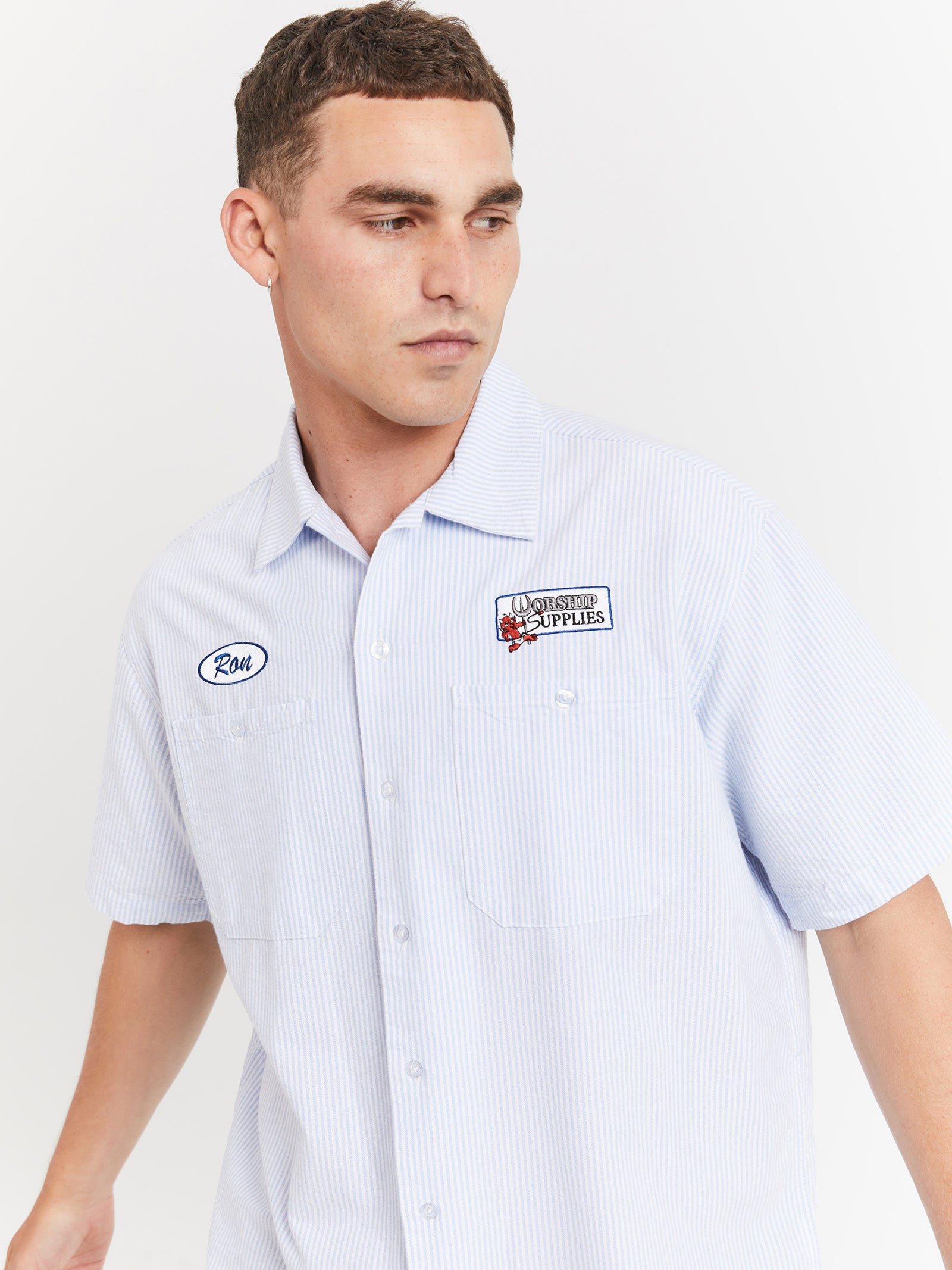 Tread Lightly Work Shirt in Float Blue