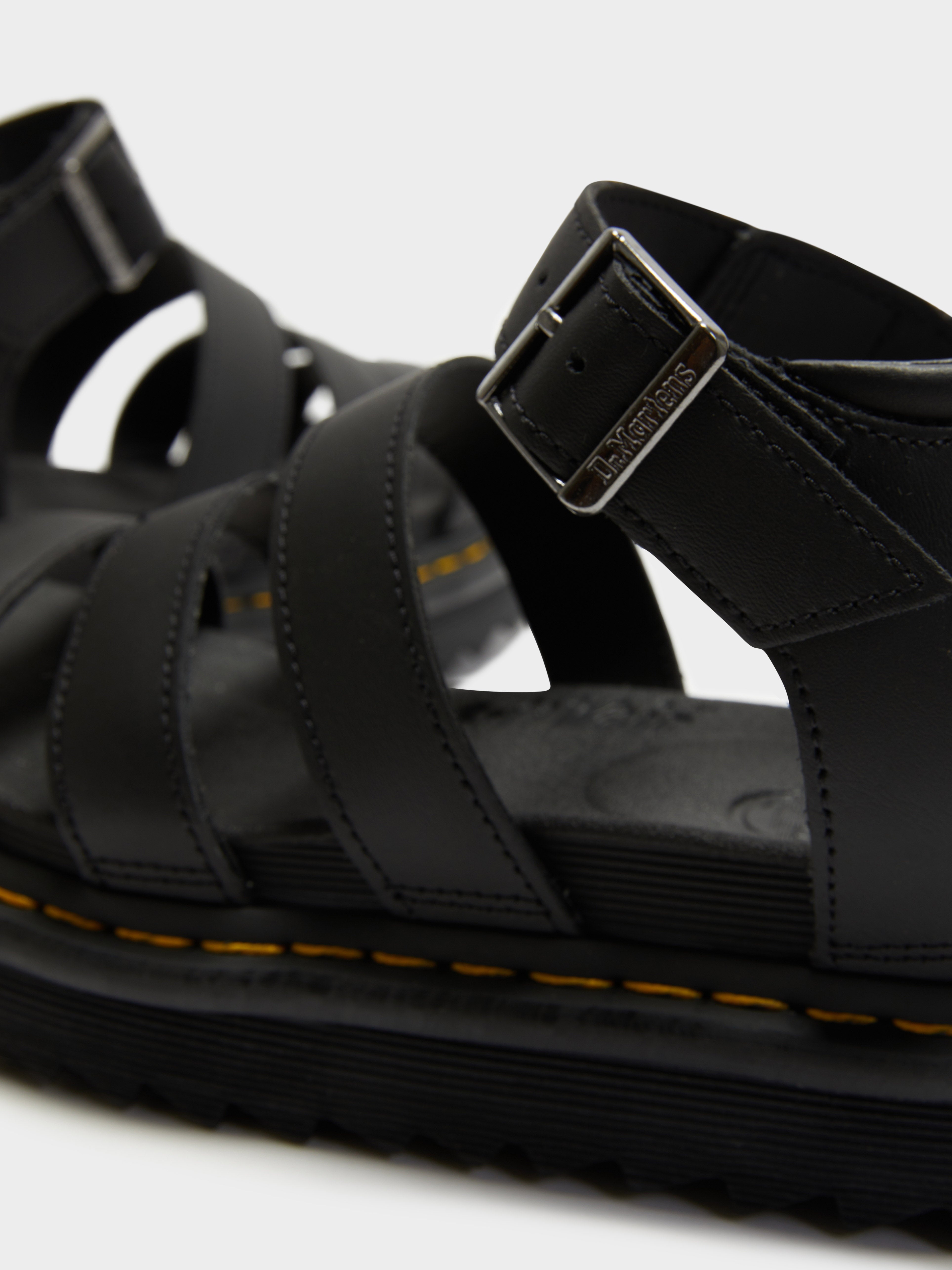 Blaire 3 Strap Sandals in Black