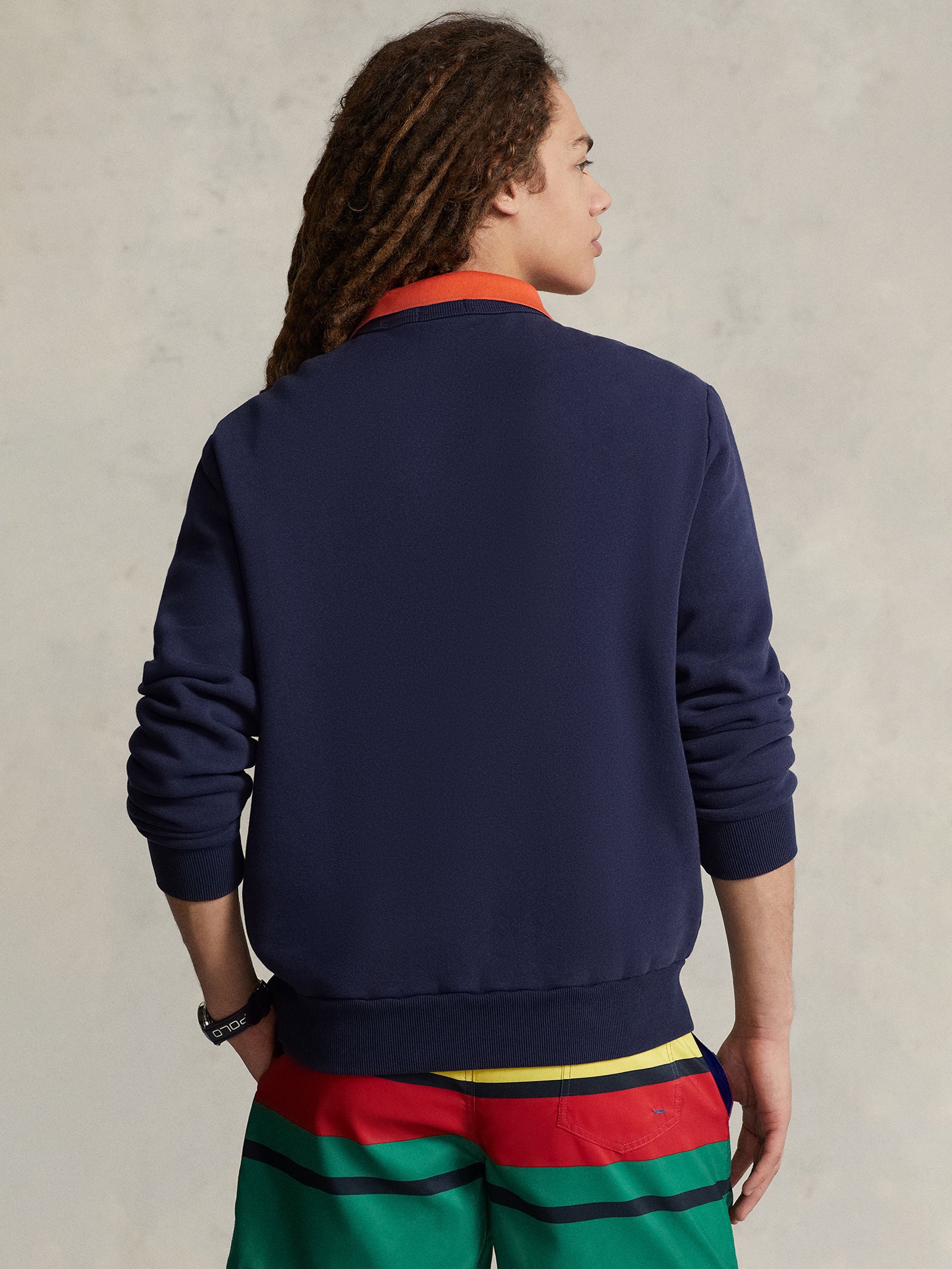 Volley 67 Polo Fleece in Cruise Navy