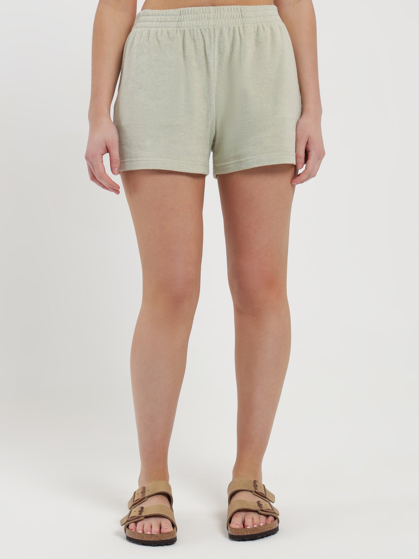 Inka Terry Shorts in Eucalyptus