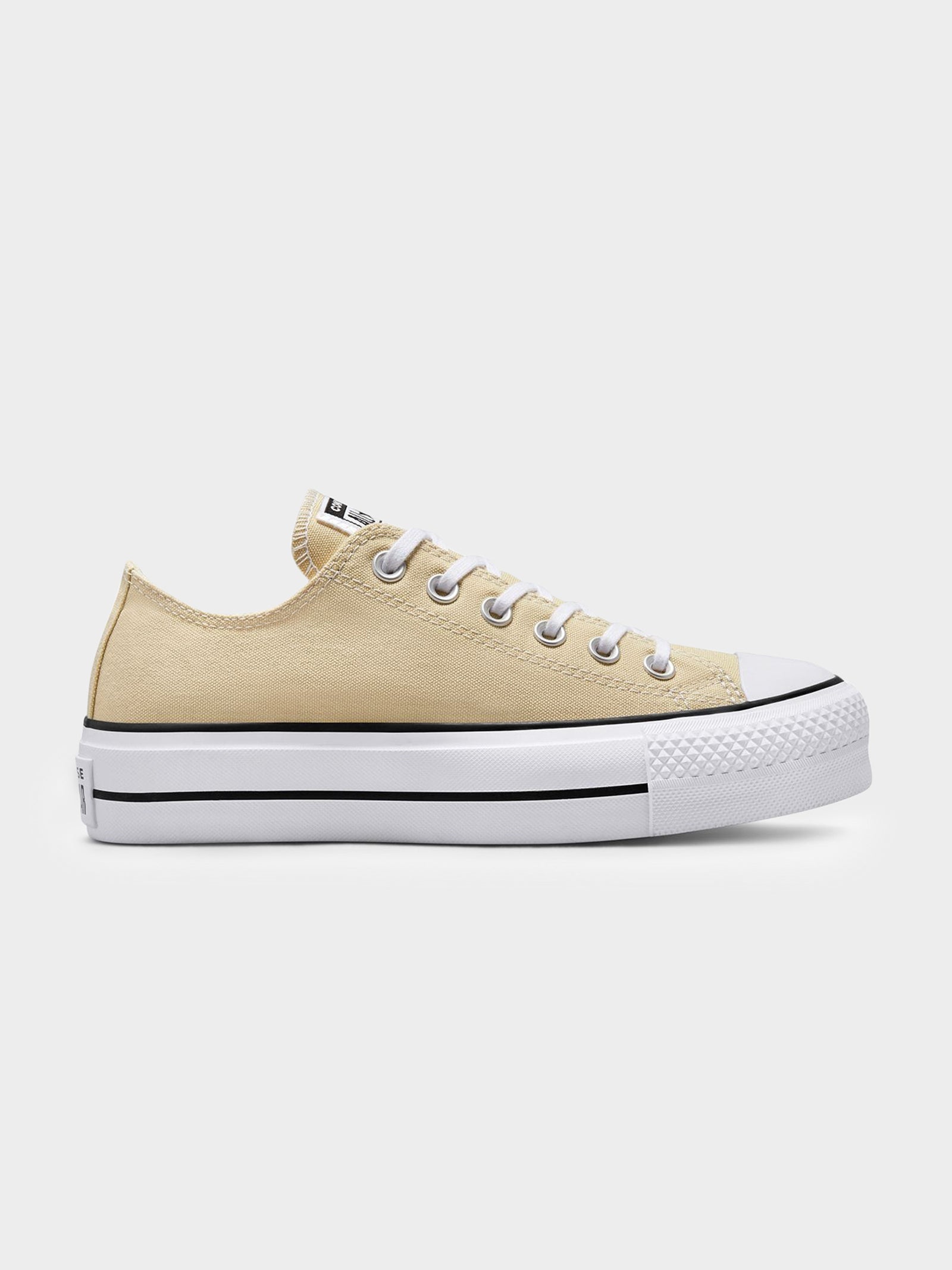 Womens Chuck Taylor All Star Lift Low Top Sneakers in Oat Milk