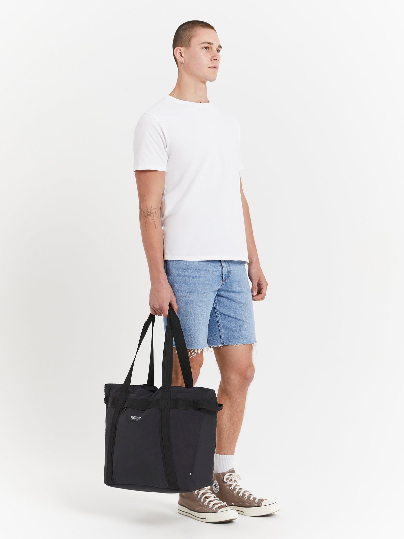 Century Oversized Tote in Black