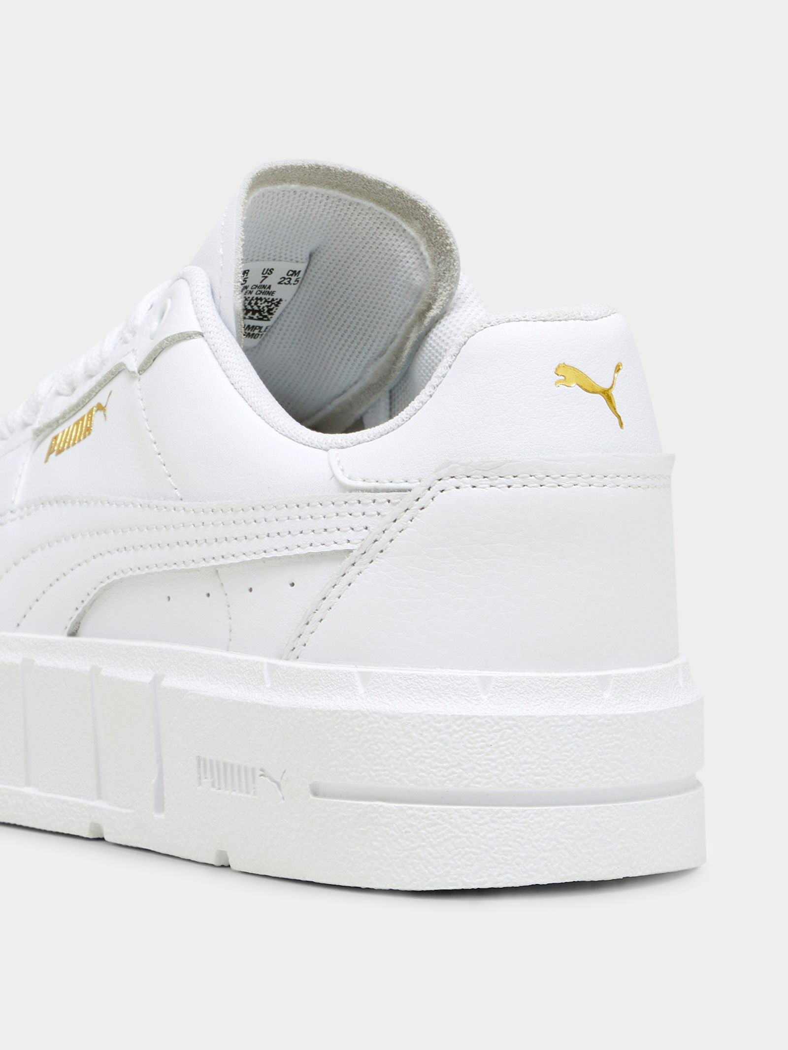 Womens Cali Court Lth Sneaker in Puma White