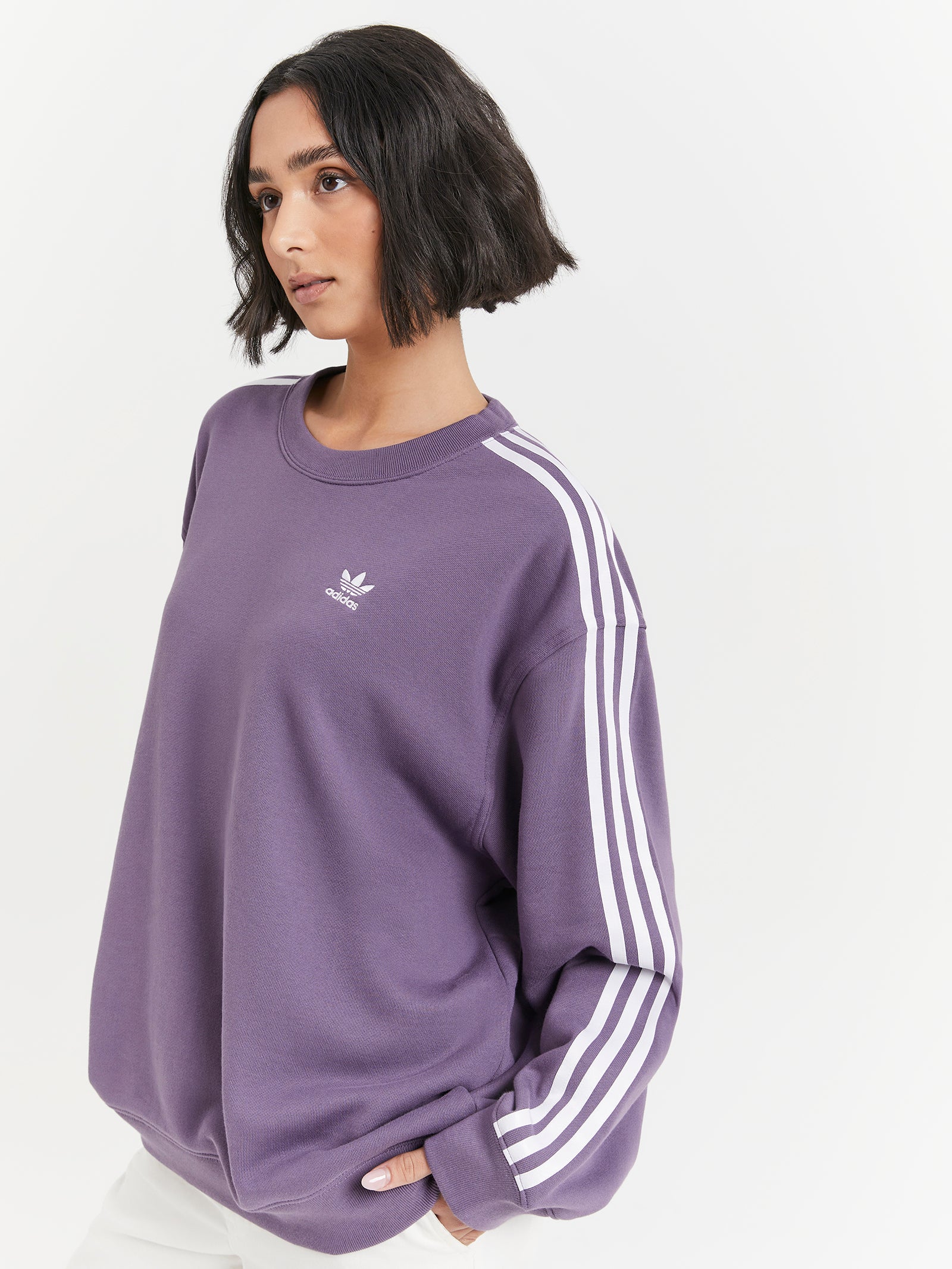 Essentials Oversized Sweatshirt in Shadow Violet