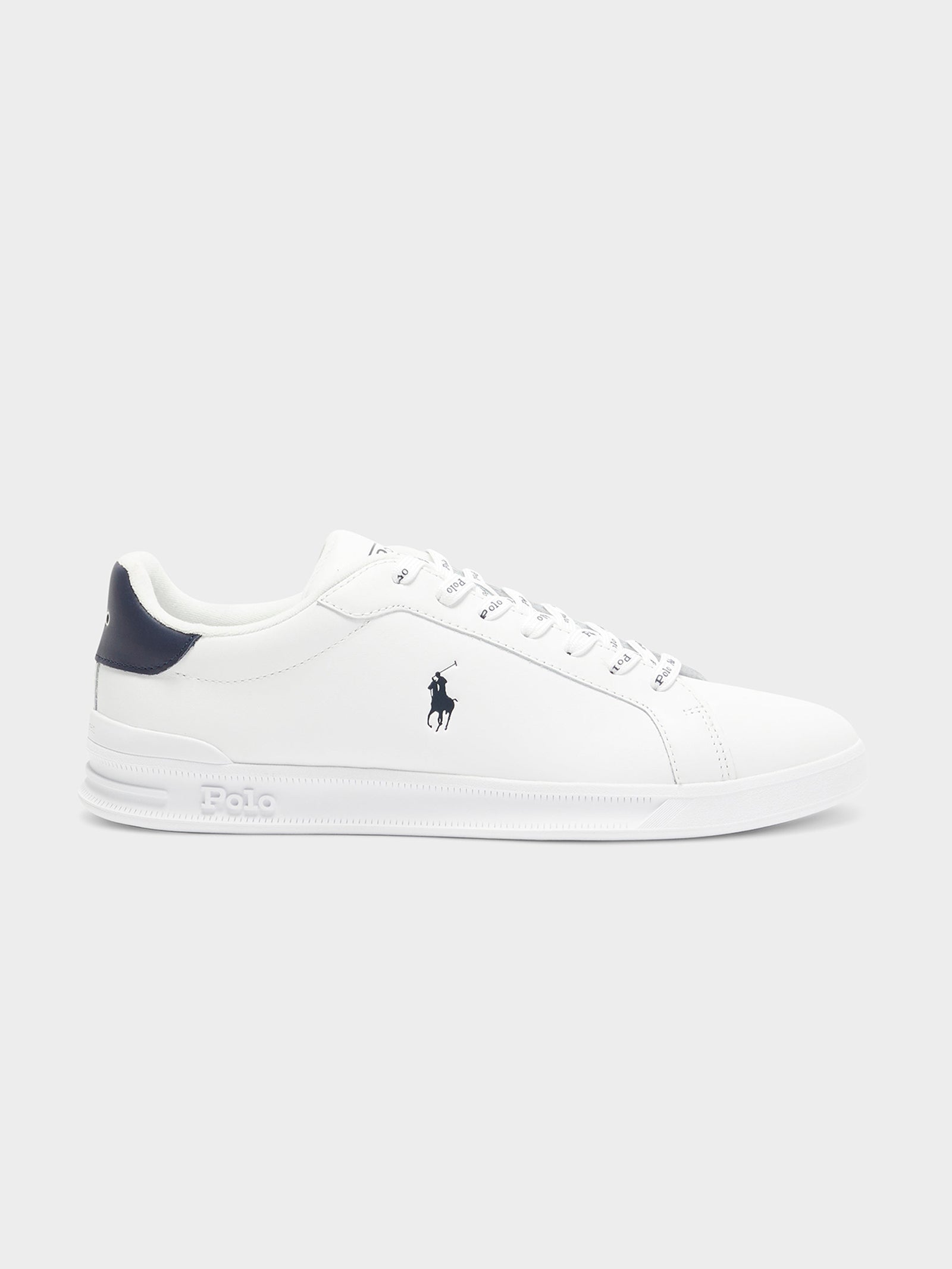 Heritage Court II Sneakers in White & Navy