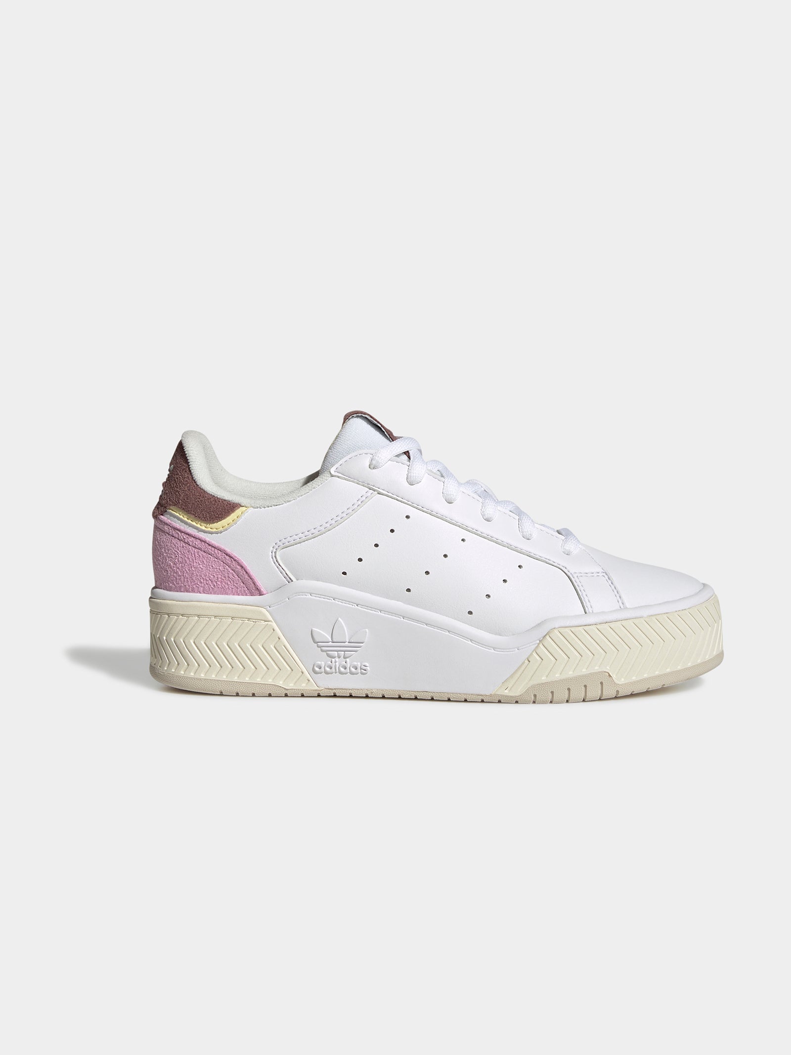 Womens Court Tourino Sneakers in White & Purple