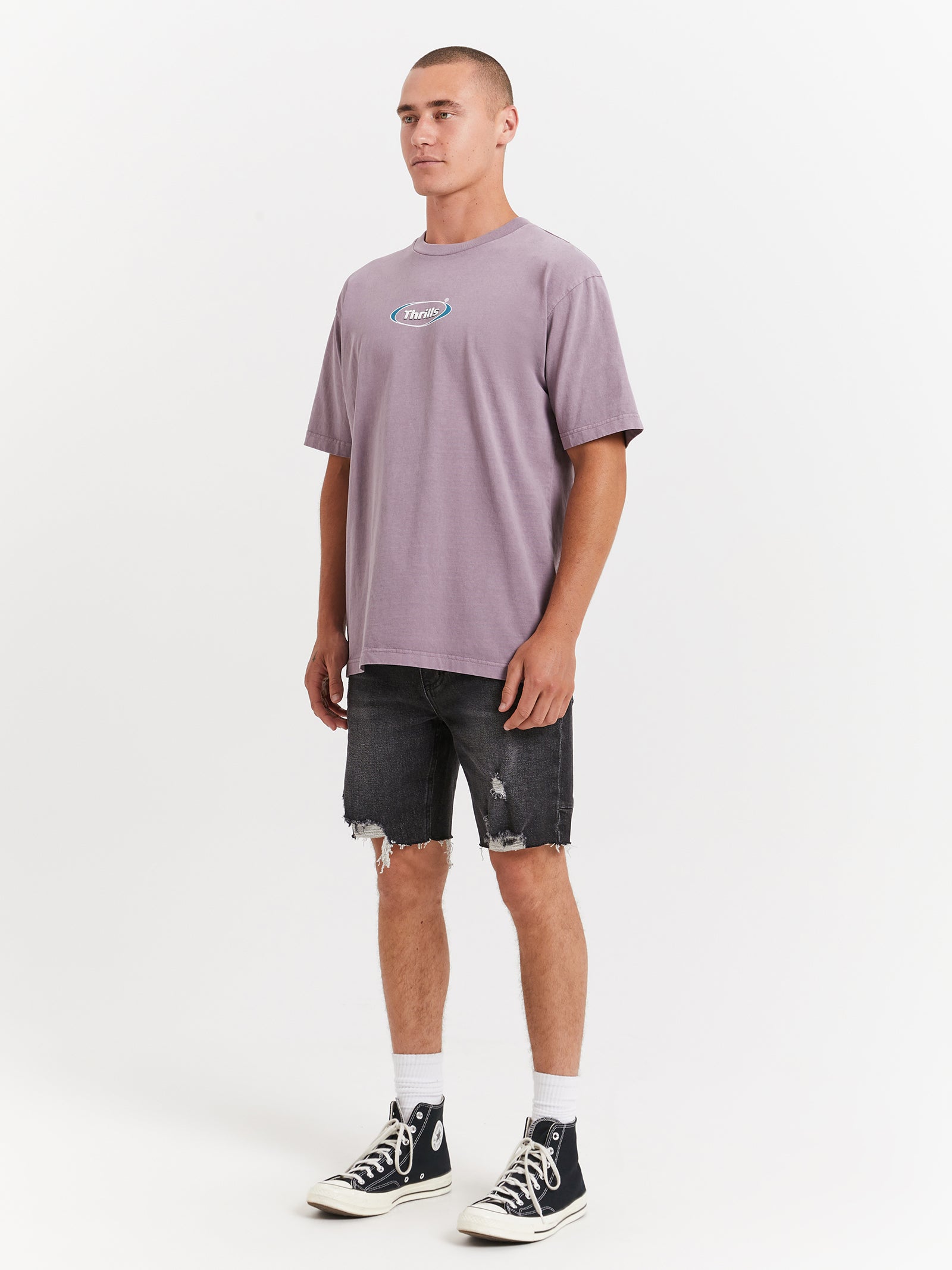 Westside Oversize Fit T-Shirt in Sea Fog