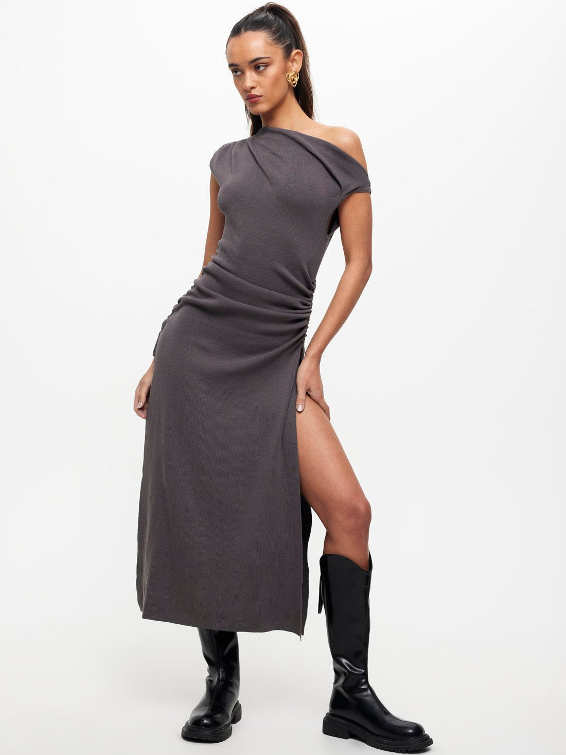 Original Sin Dress in Slate Grey