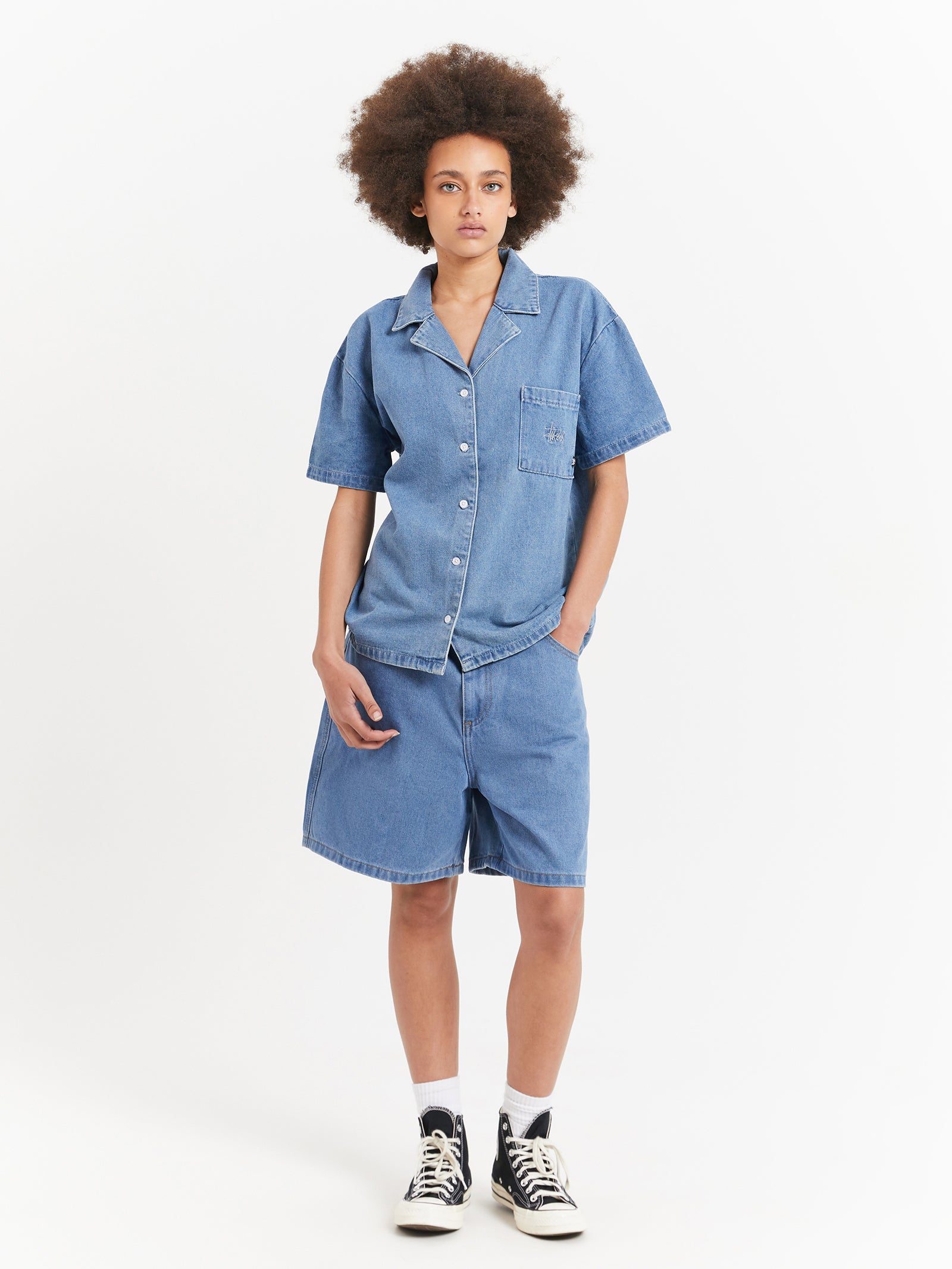 Stussy Shorts in Mid Blue