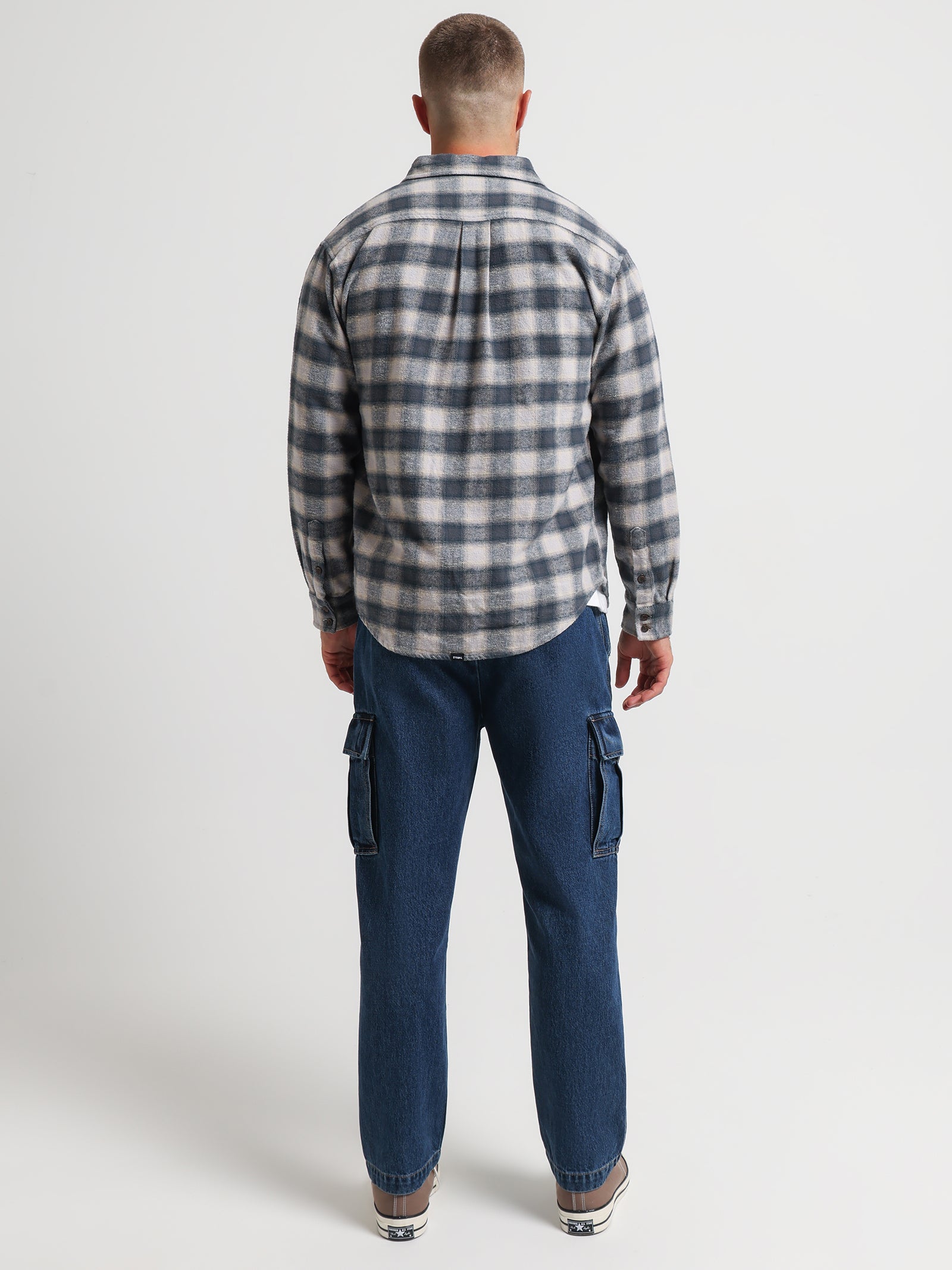 Barrio Quilt Flannel Shirt in Petrol