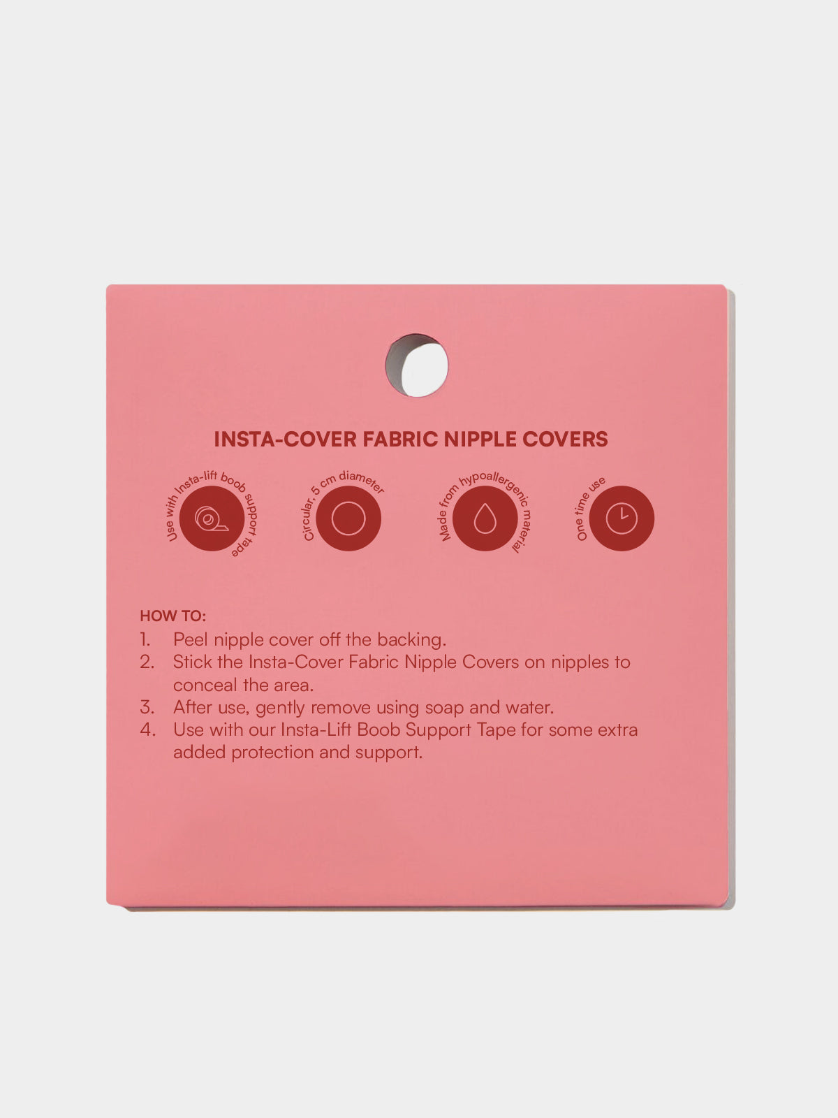 Insta-Cover Single Use Fabric Nipple Covers in Nude