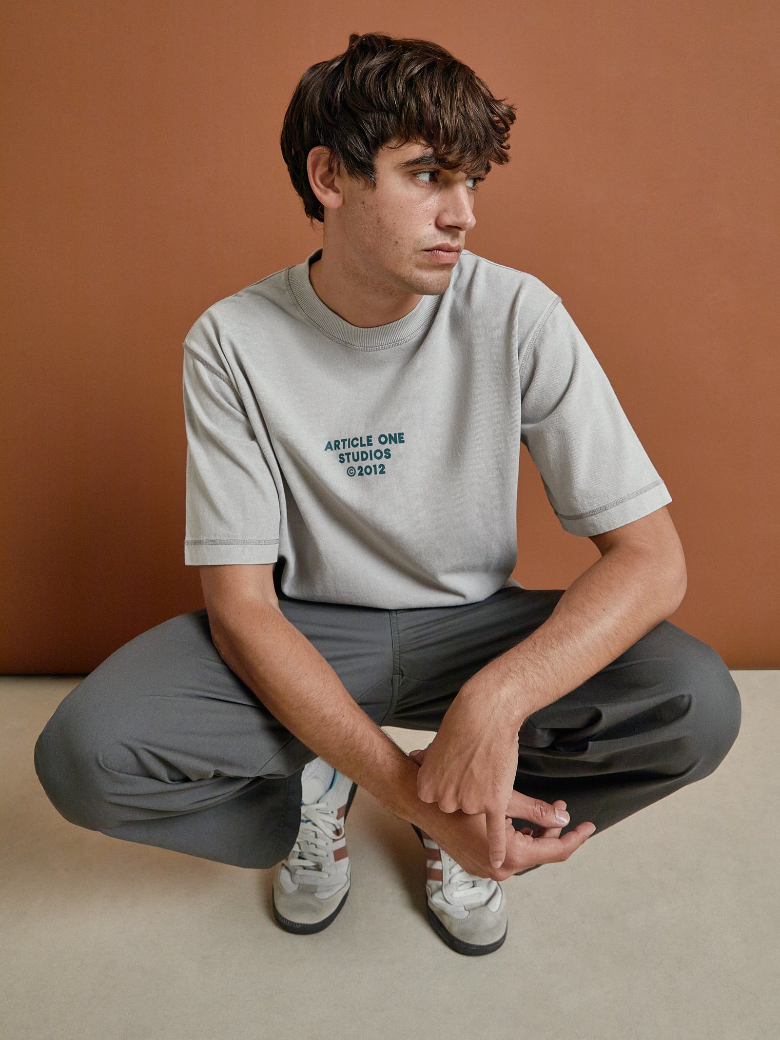 Studio Logo T-Shirt in Grey