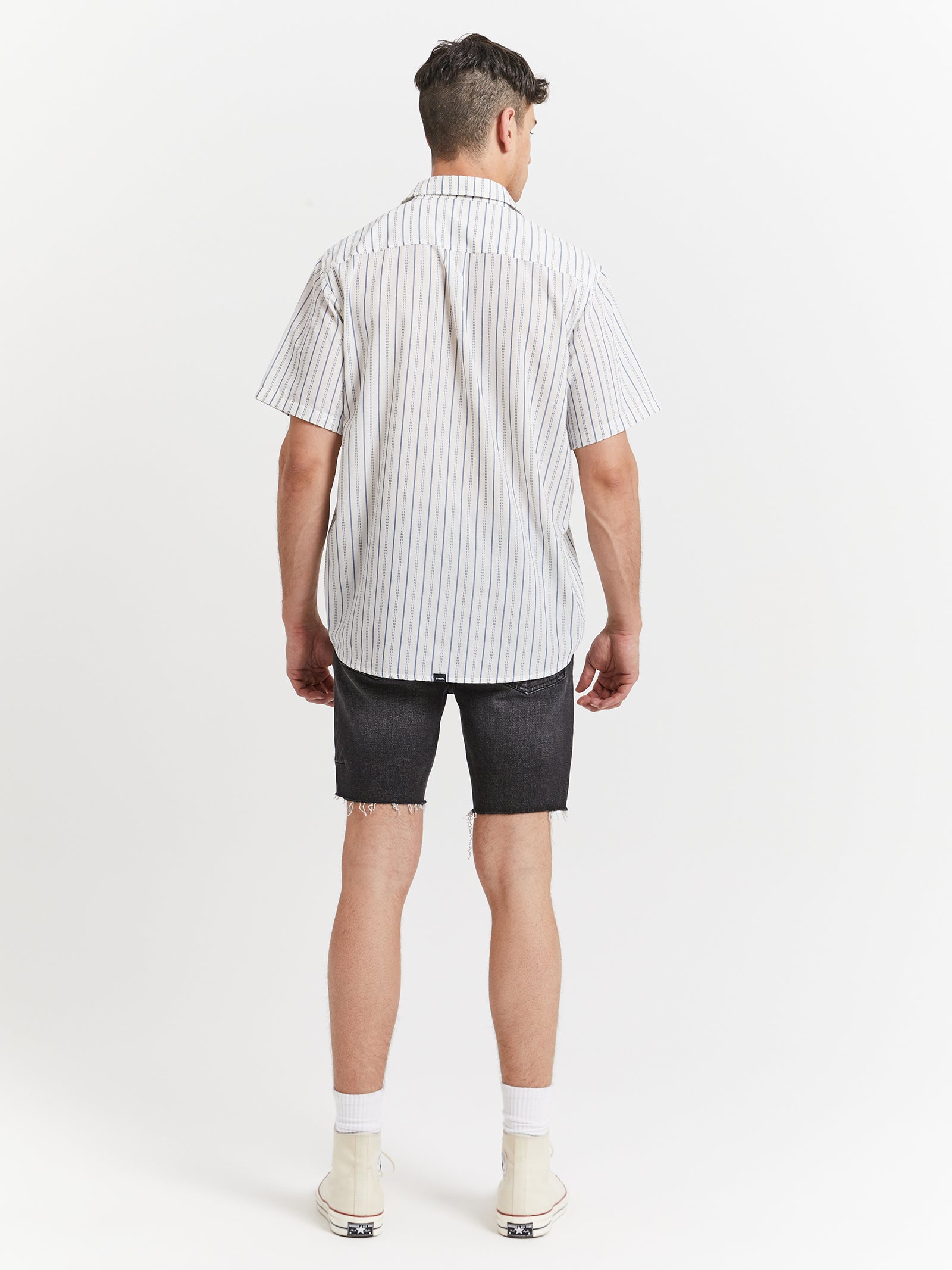 Lucky Strike Short Sleeve Shirt in Dirty White