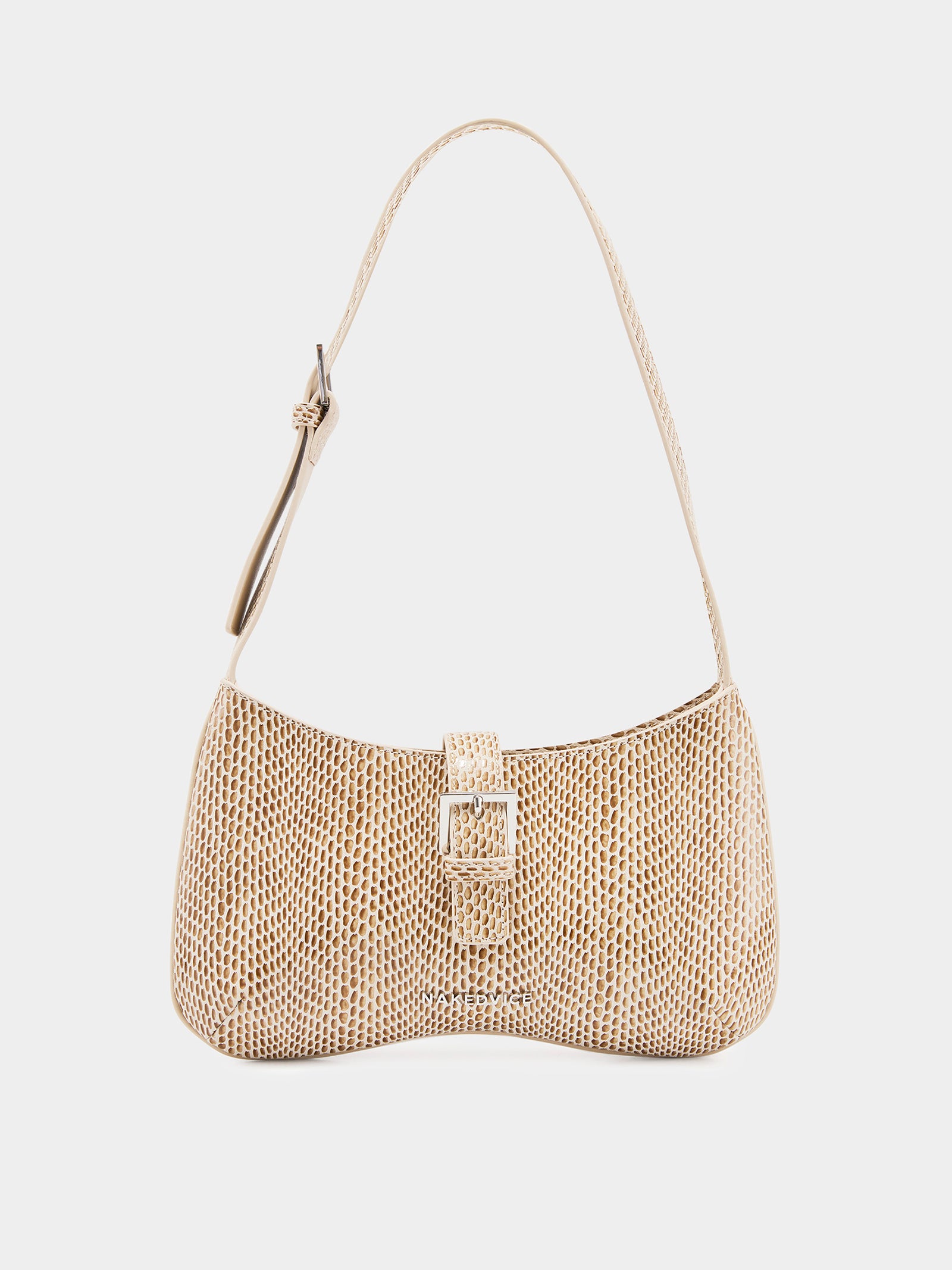 The Rose Short Strap Shoulder Bag in Snake