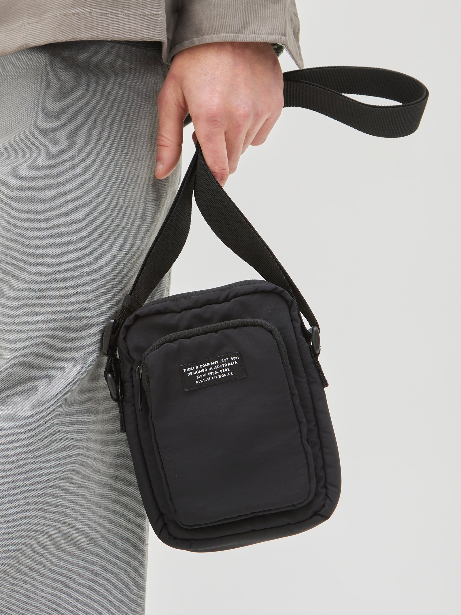 Century Shoulder Patch Bag in Black