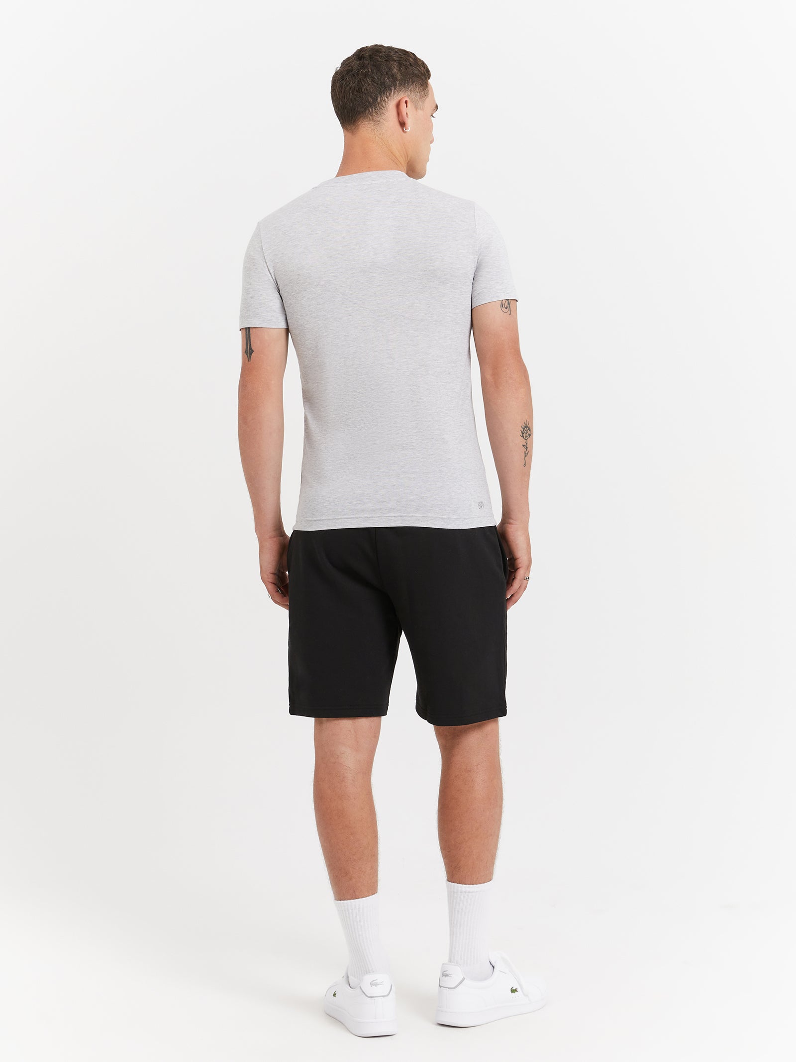 Regular Fit Organic Cotton Shorts in Black