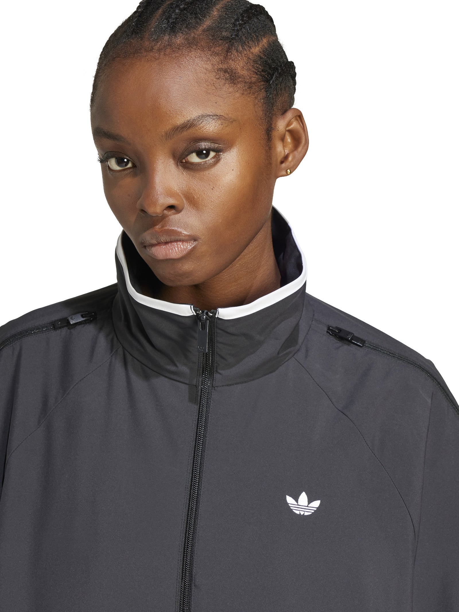 Woven Track Top Zip