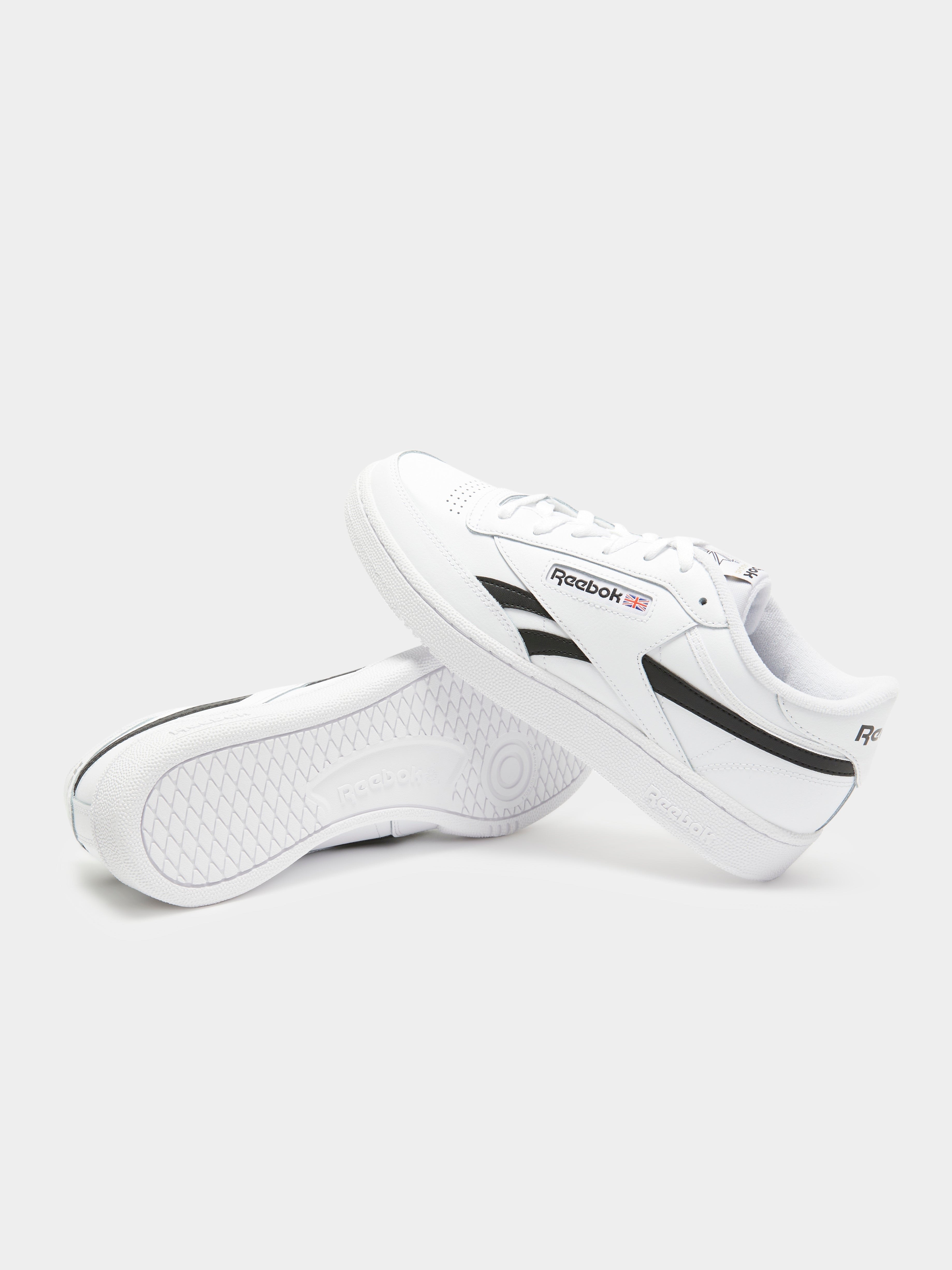 Unisex Club C Revenge Sneakers in White & Black