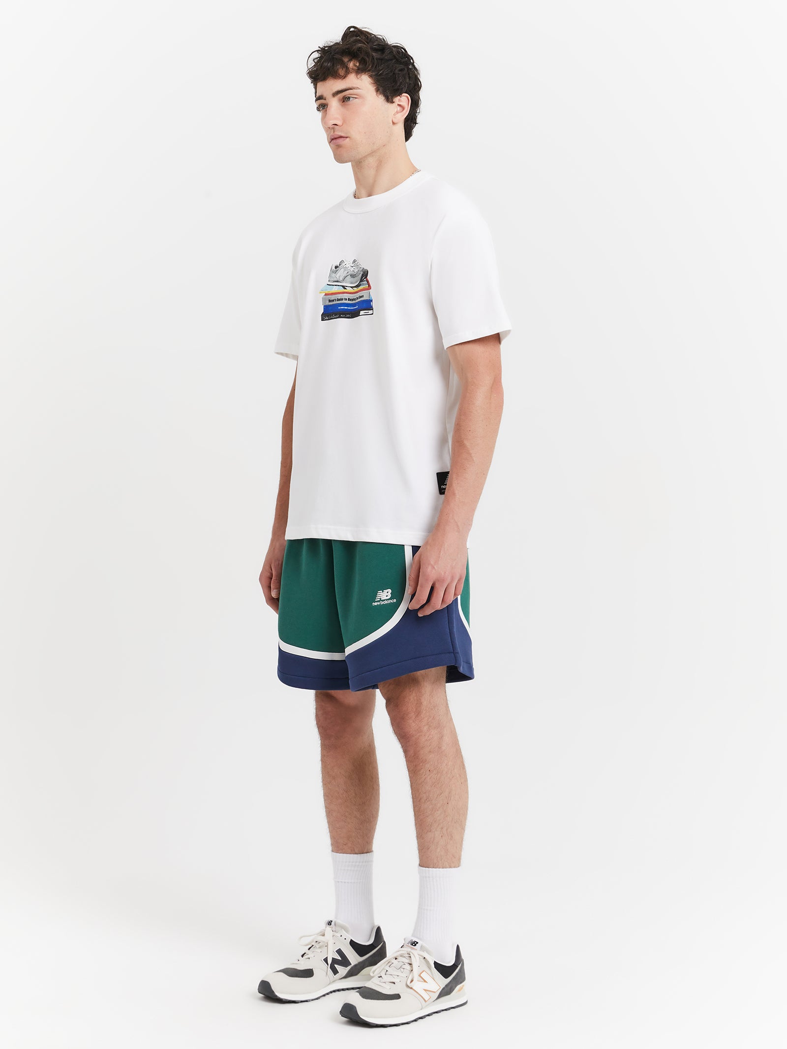 Hoops Fleece Shorts in Team Forest