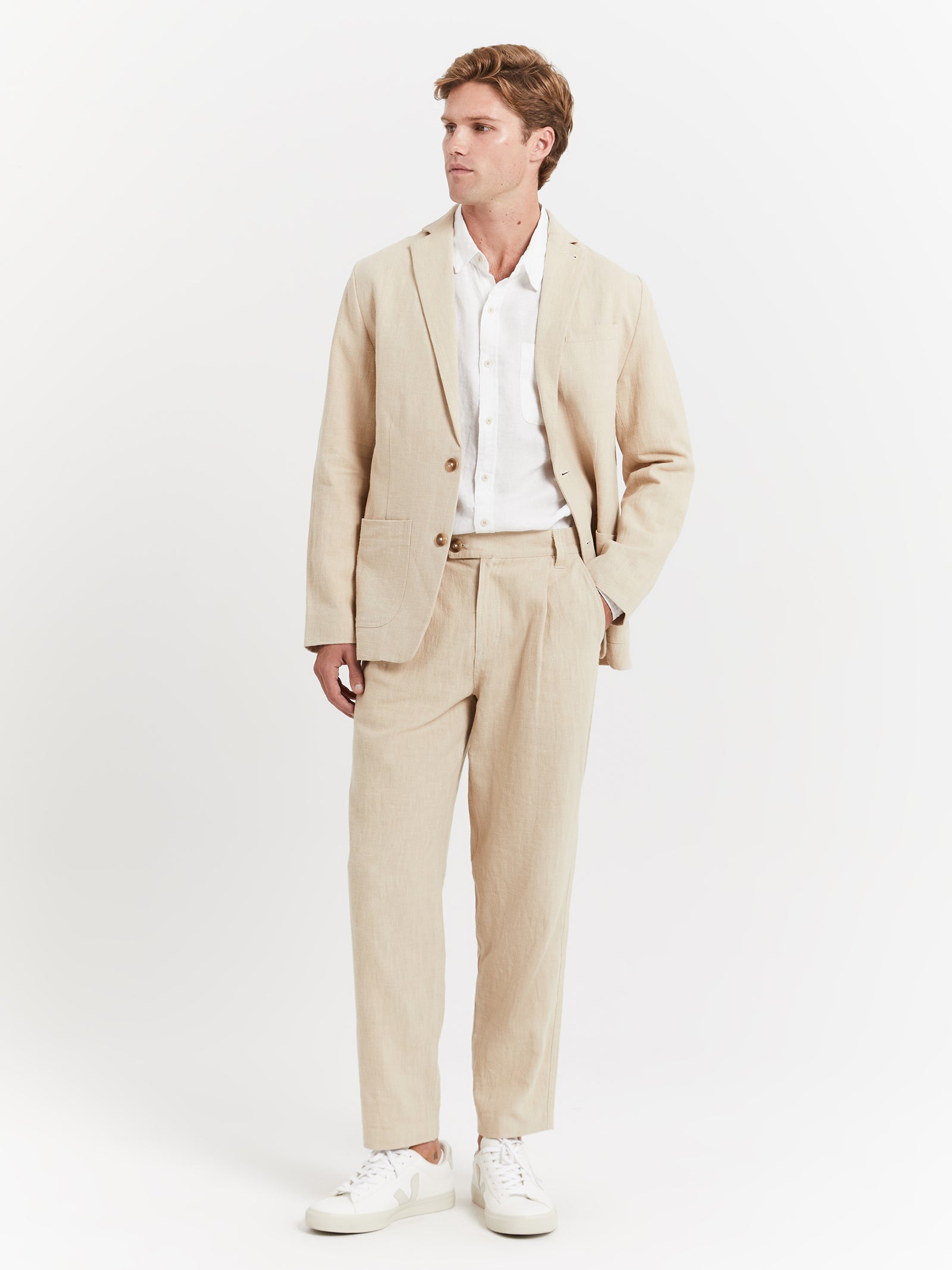 Giles Tailored Pants in Ivory