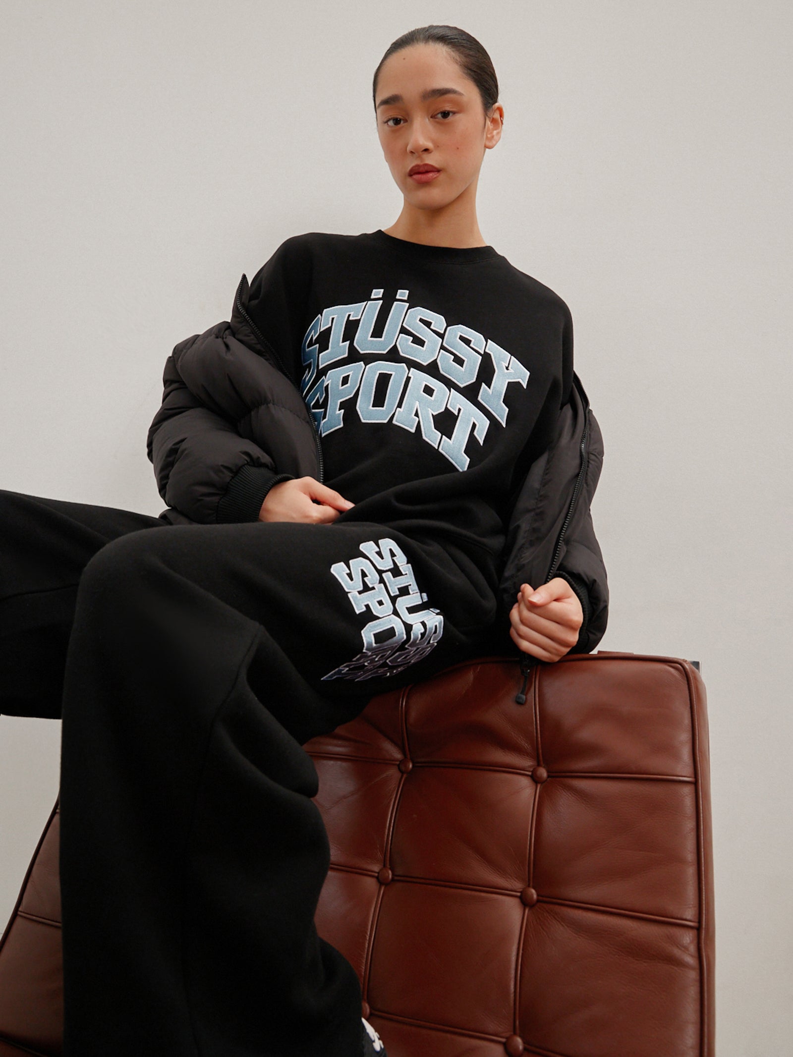 Stussy Sport Oversized Crew