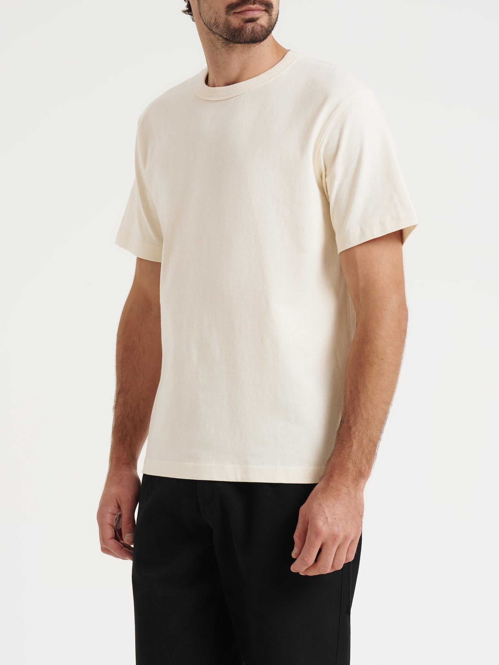 Heavyweight Crew T-Shirt in Natural