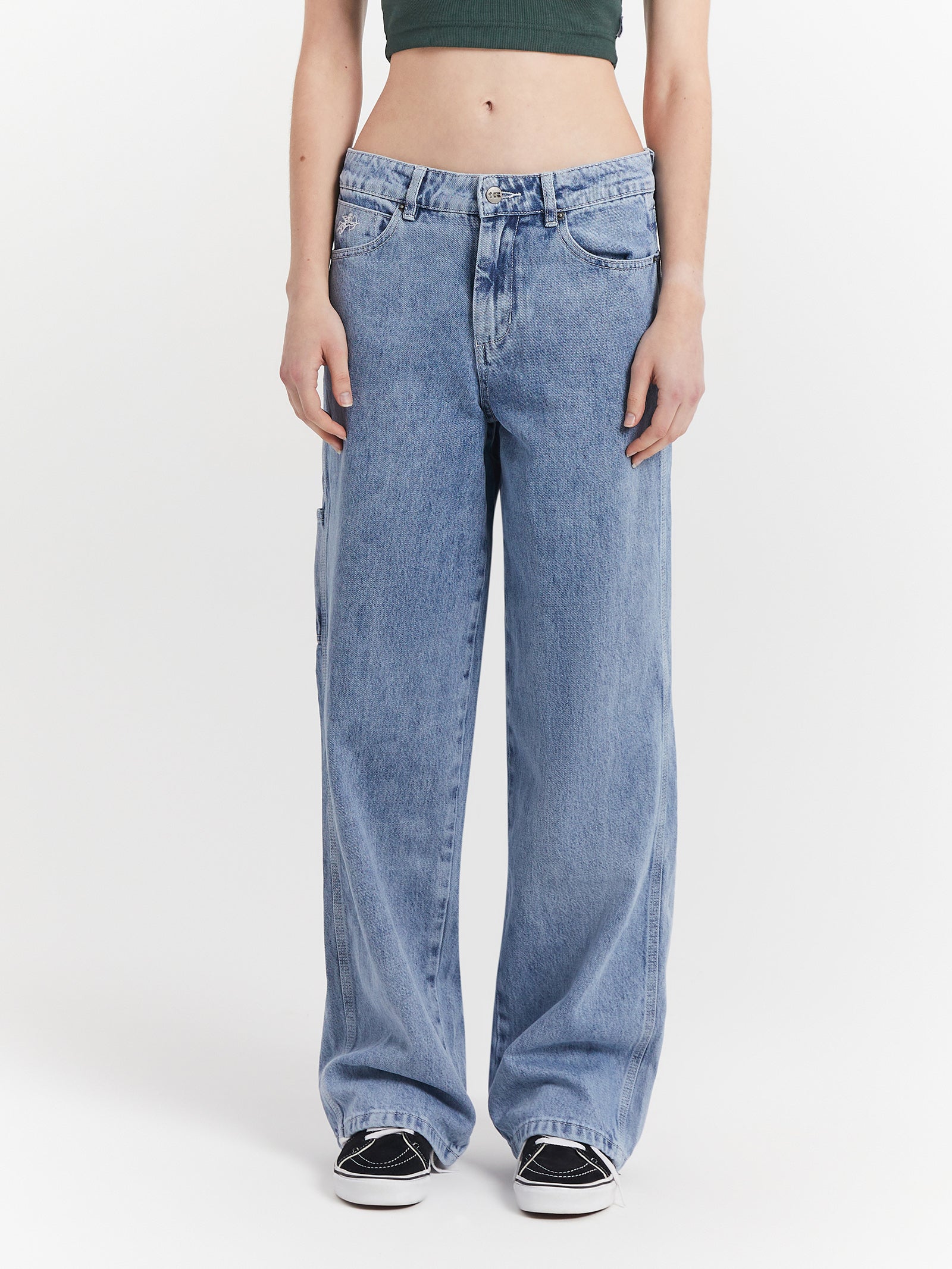 Russell Athletic Carpenter Baggy Jeans in Spirit Blue