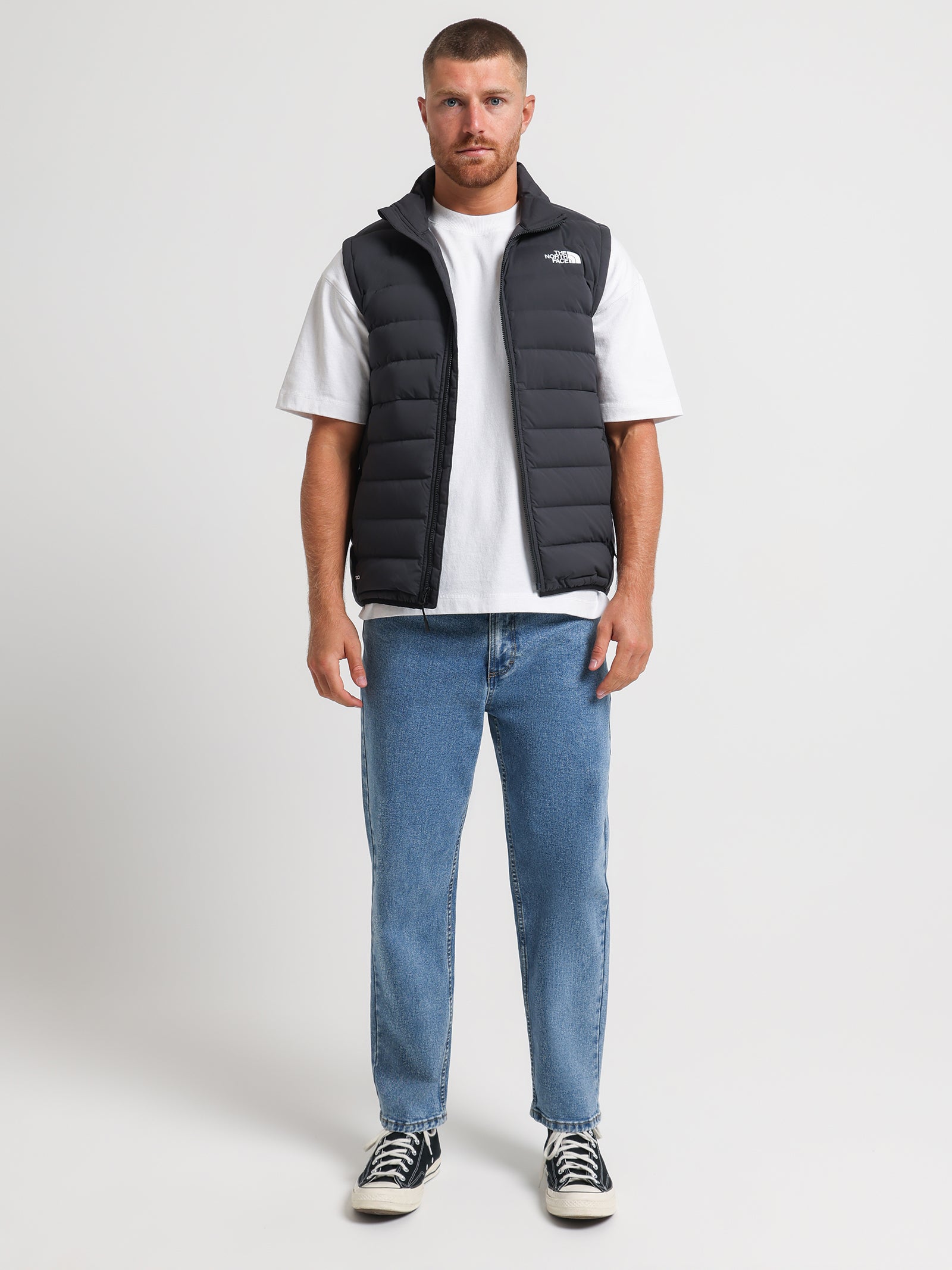 Belleview Stretch Down Vest in TNF Black