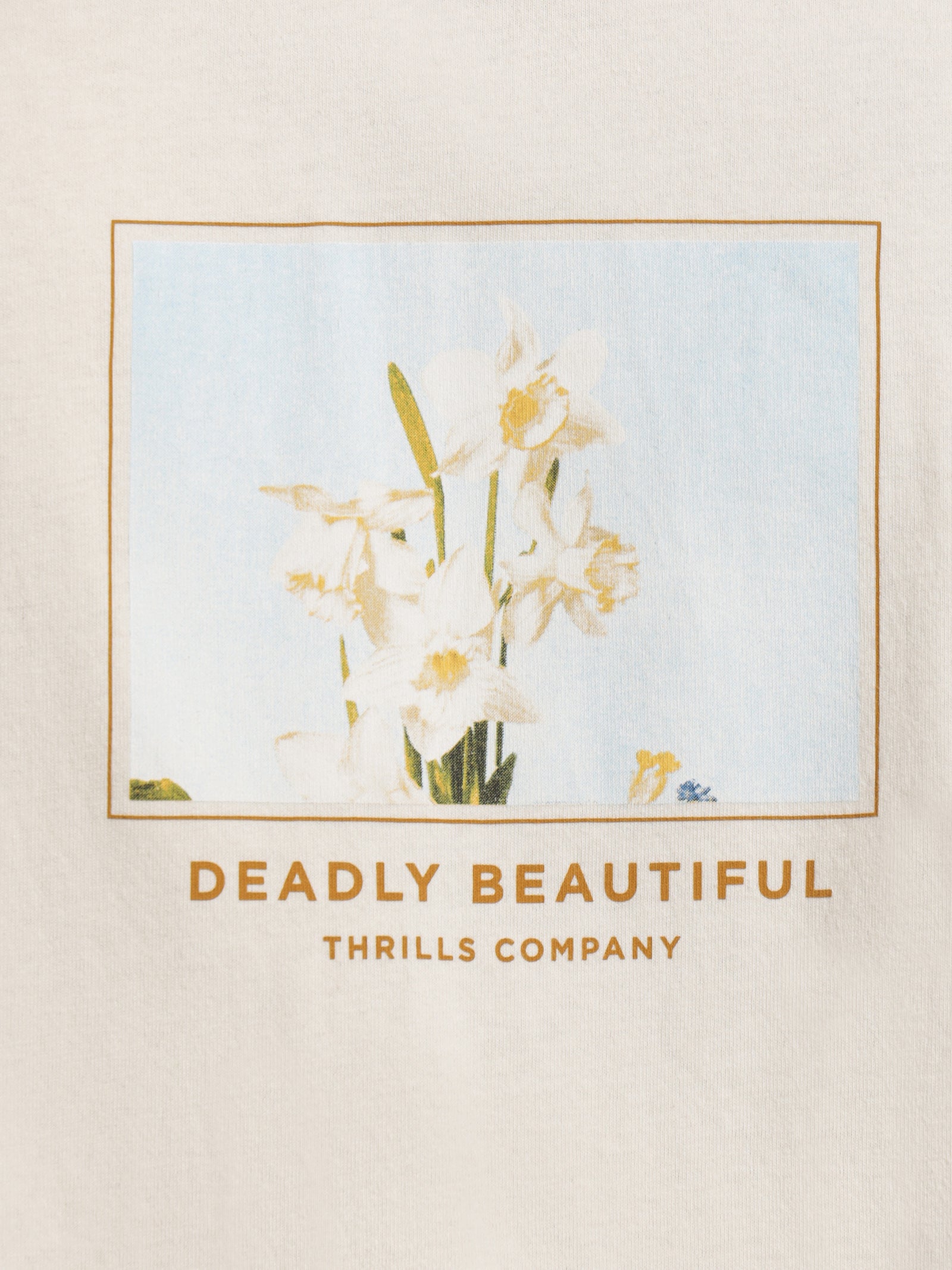 Deadly Beautiful Merch Fit T-Shirt in Heritage White