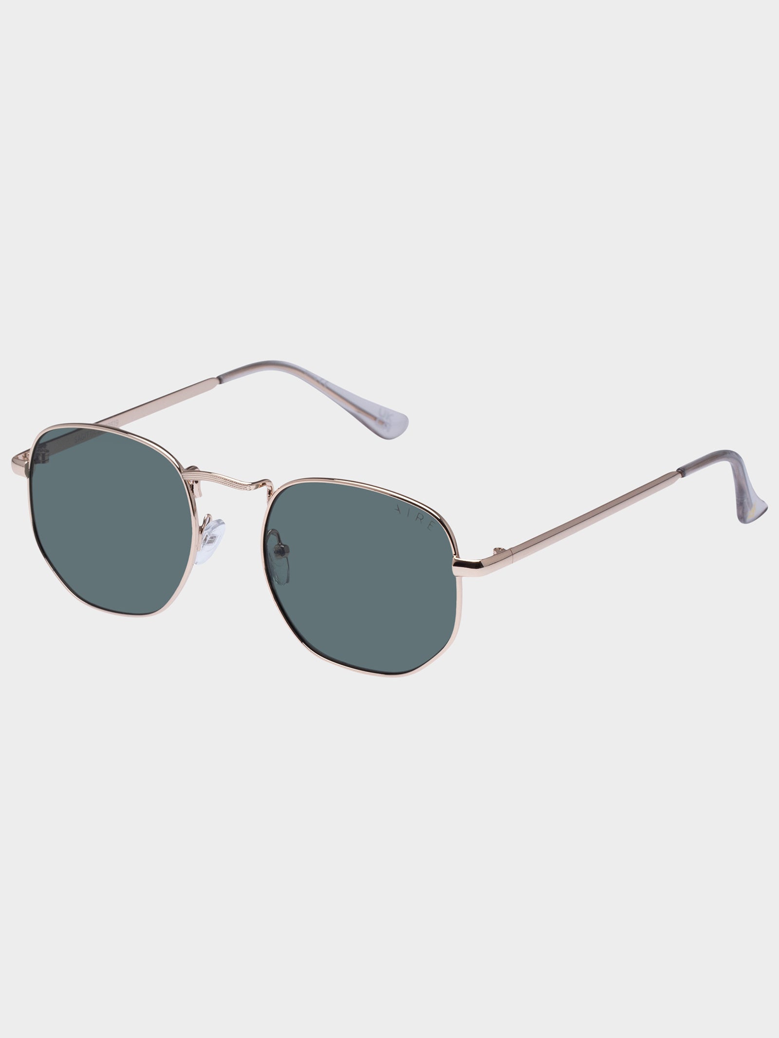 Sagitta Sunglasses in Gold Green Mono