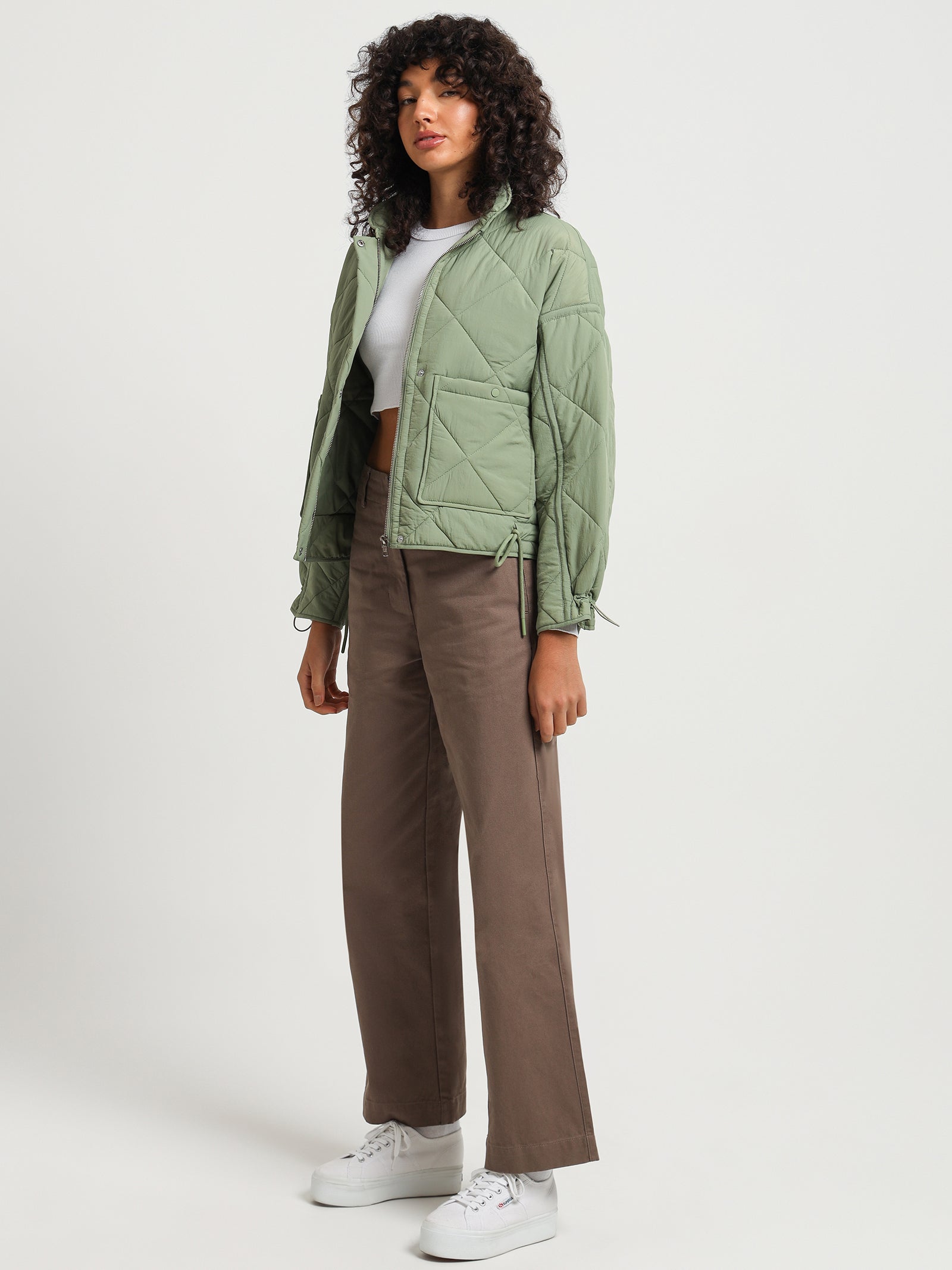 Sloane Puffer Jacket in Sage