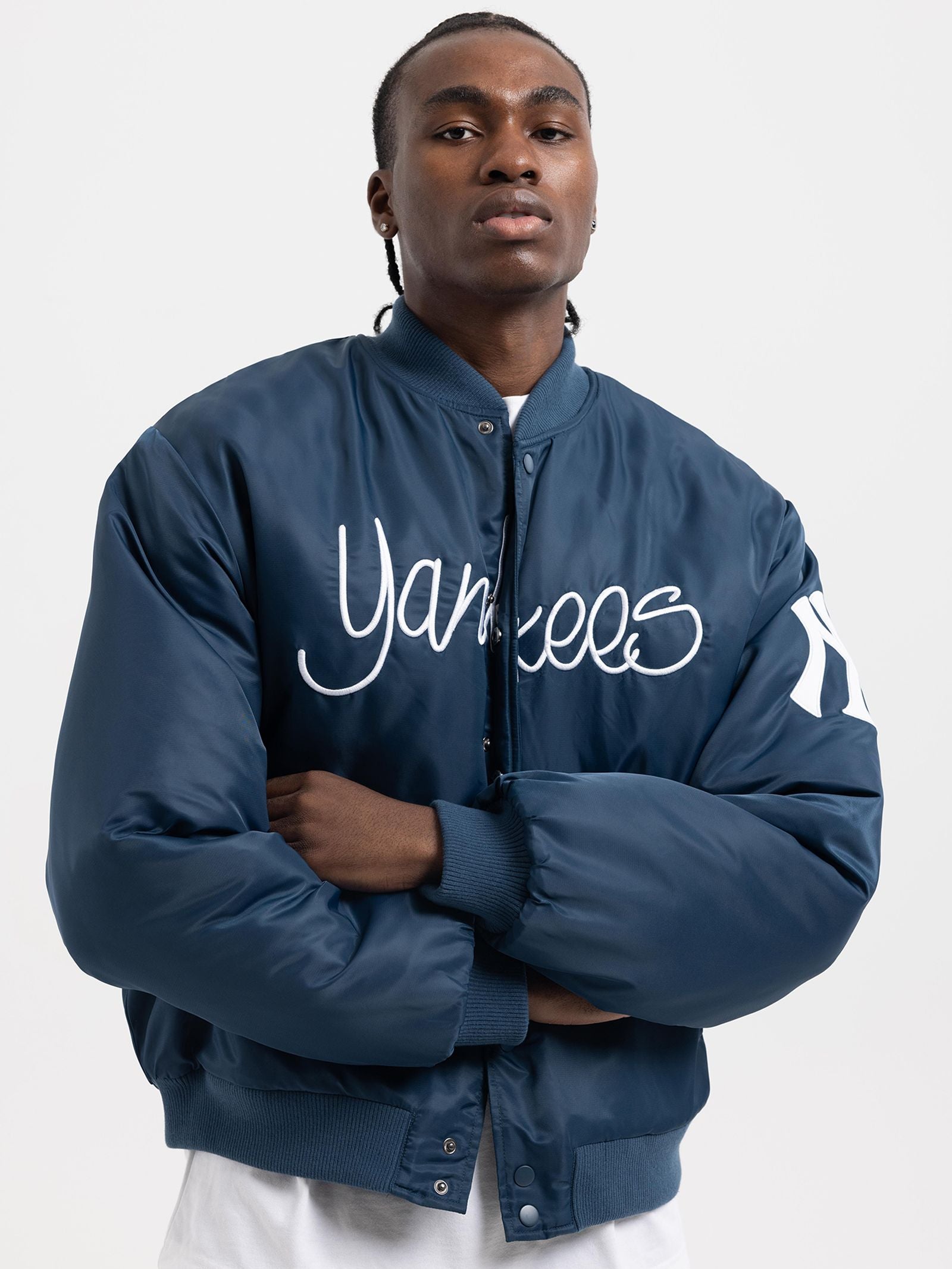 Nylon New York Yankees Flight Bomber Jacket