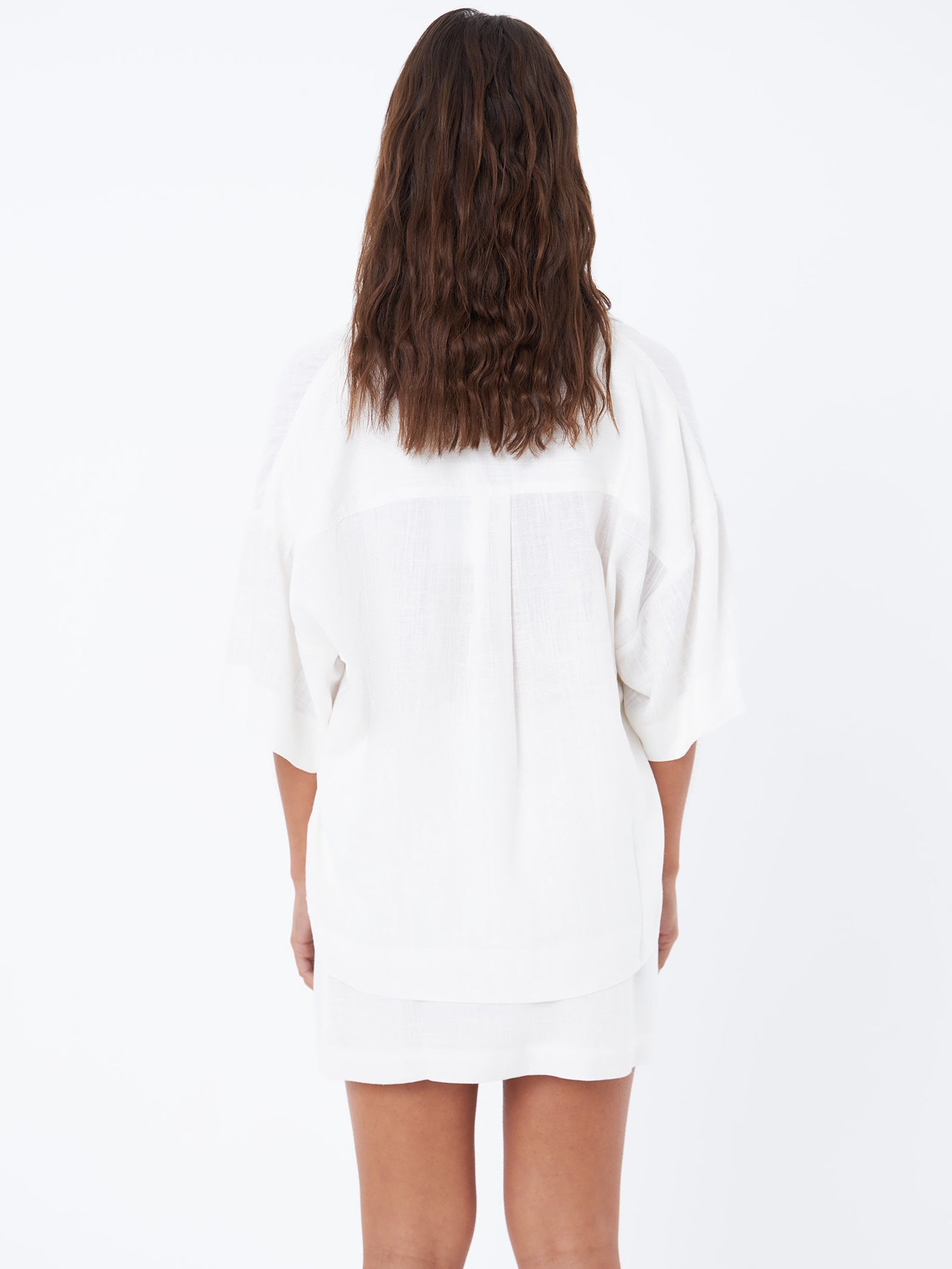 L&R Boxy Shirt In Off White