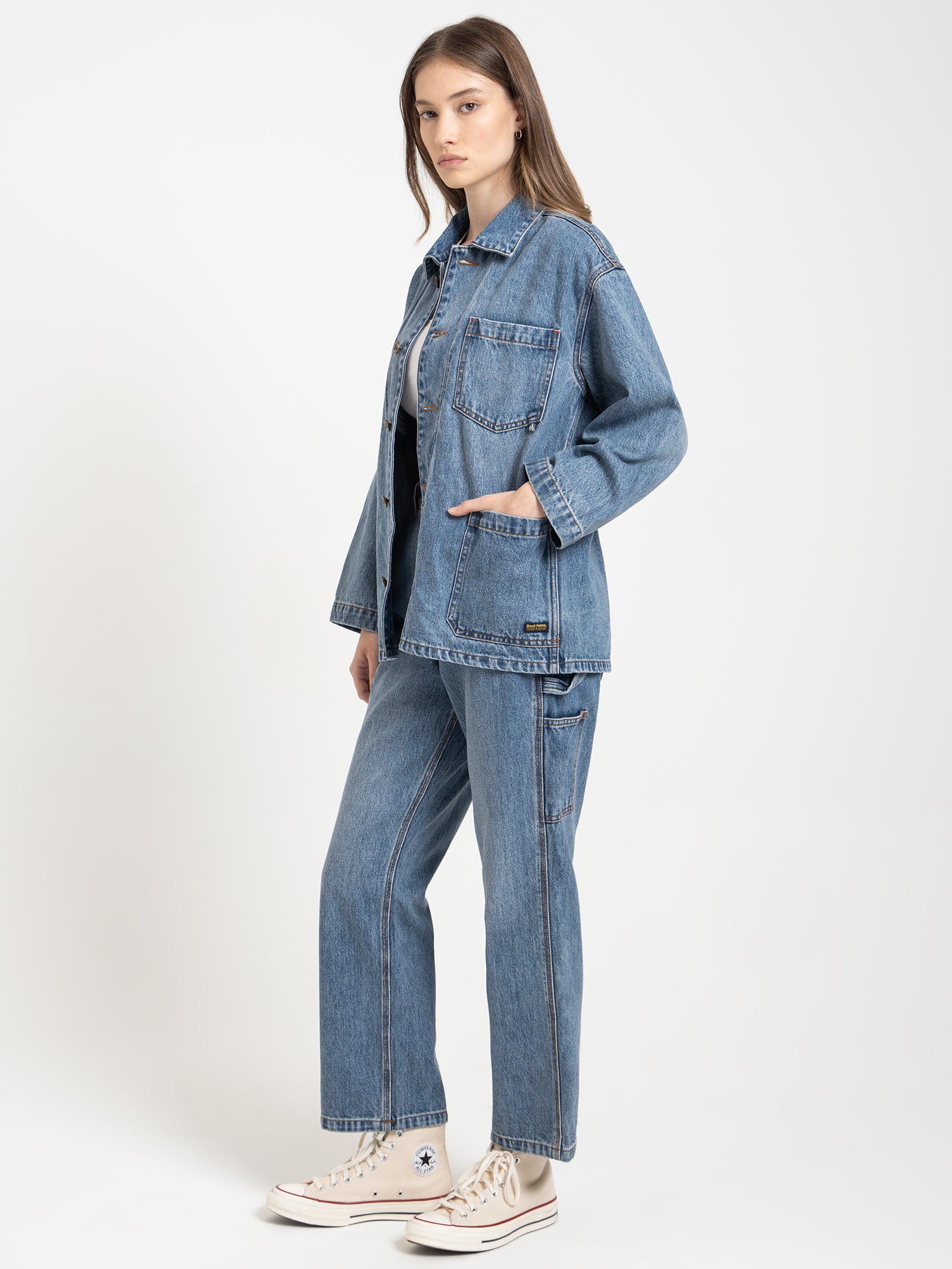 Hard Yakka Carpenter Jeans in Weathered Blue