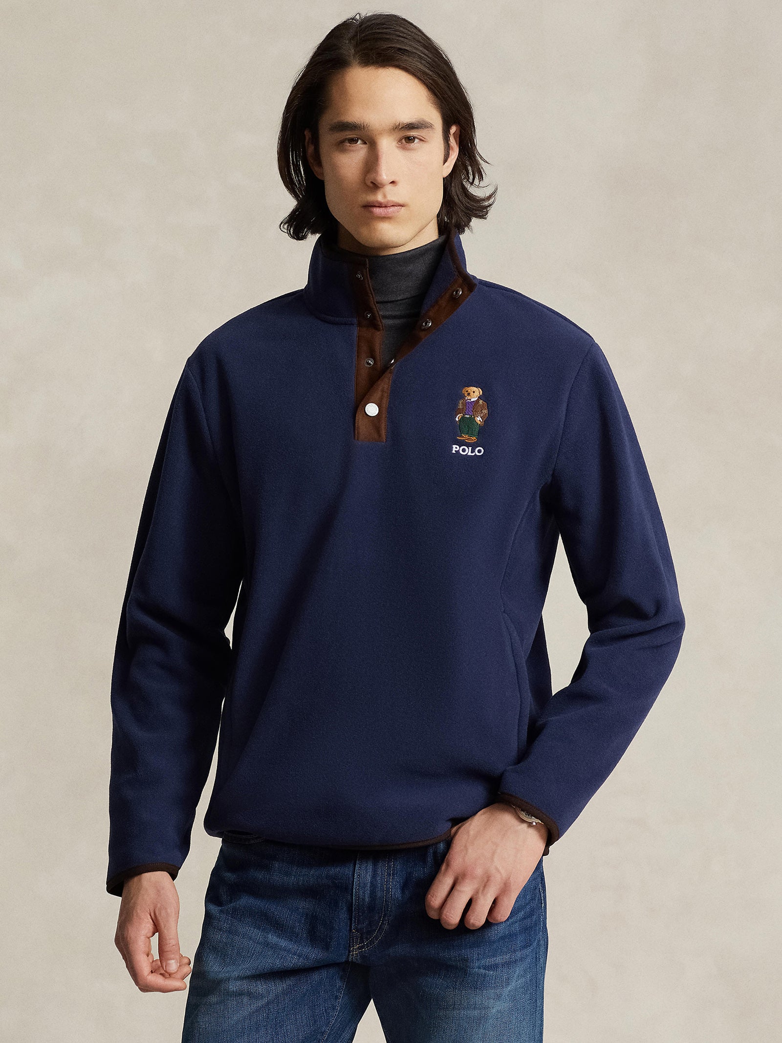 Snap Neck Heritage Bear Fleece