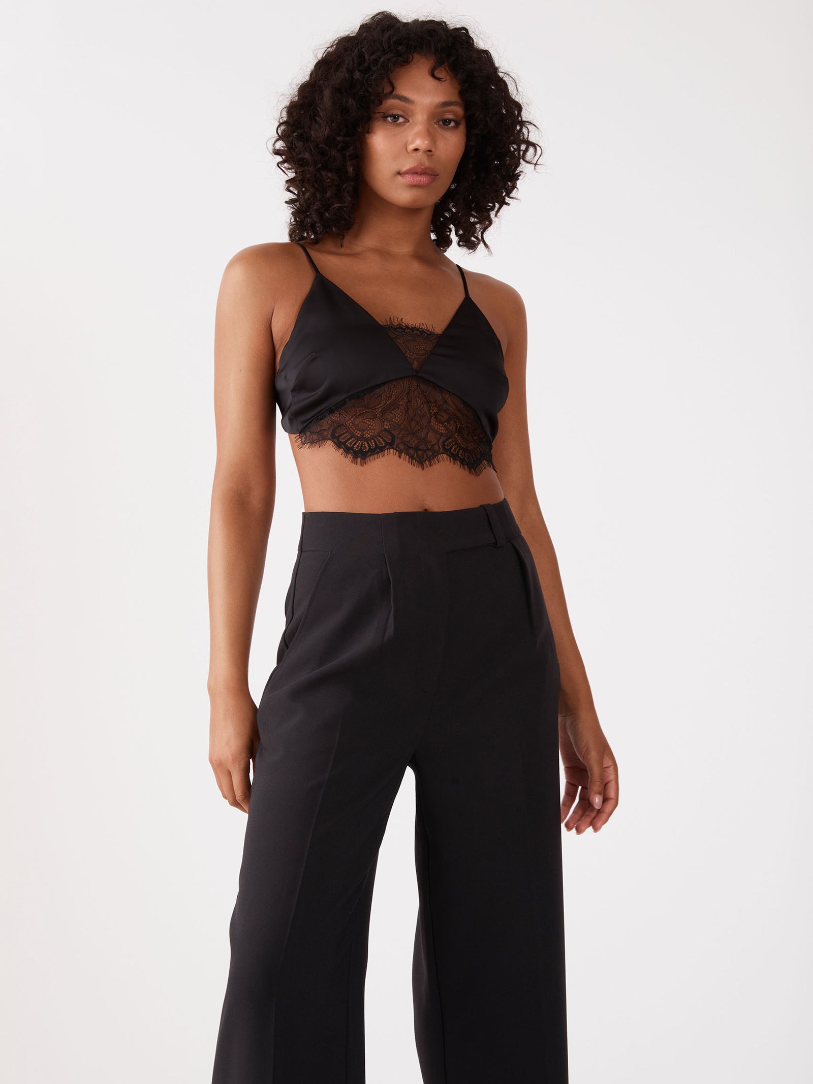 Evera Lace Top in Black