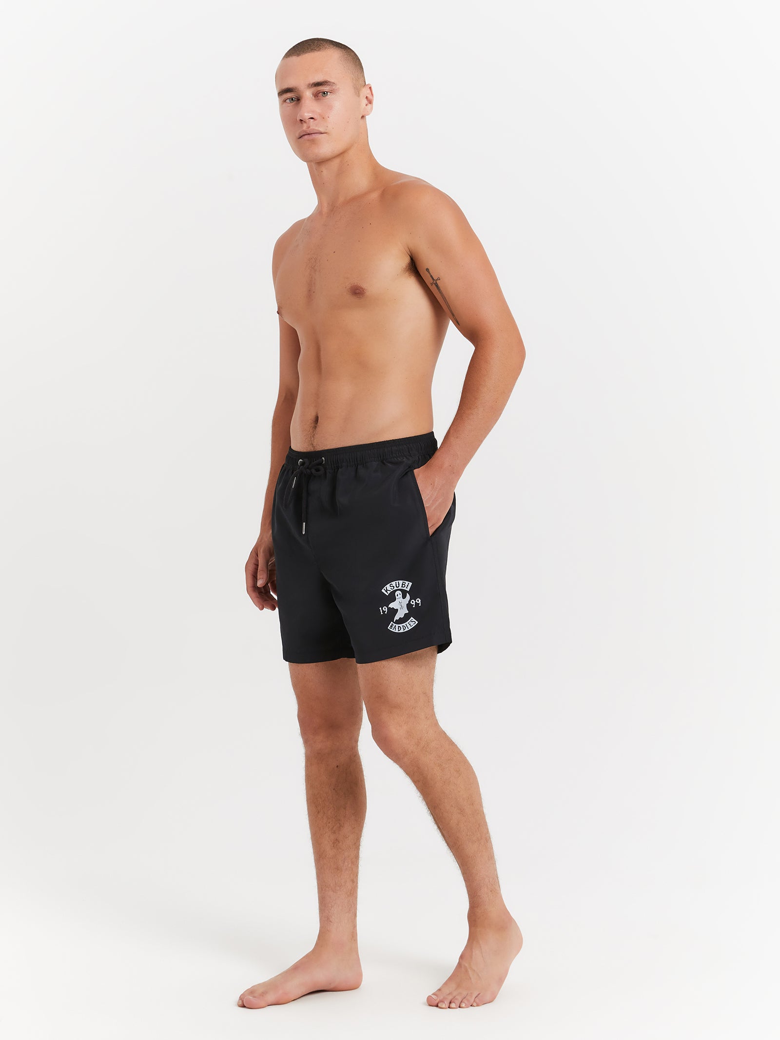 Baddies Boardshorts in Jet Black