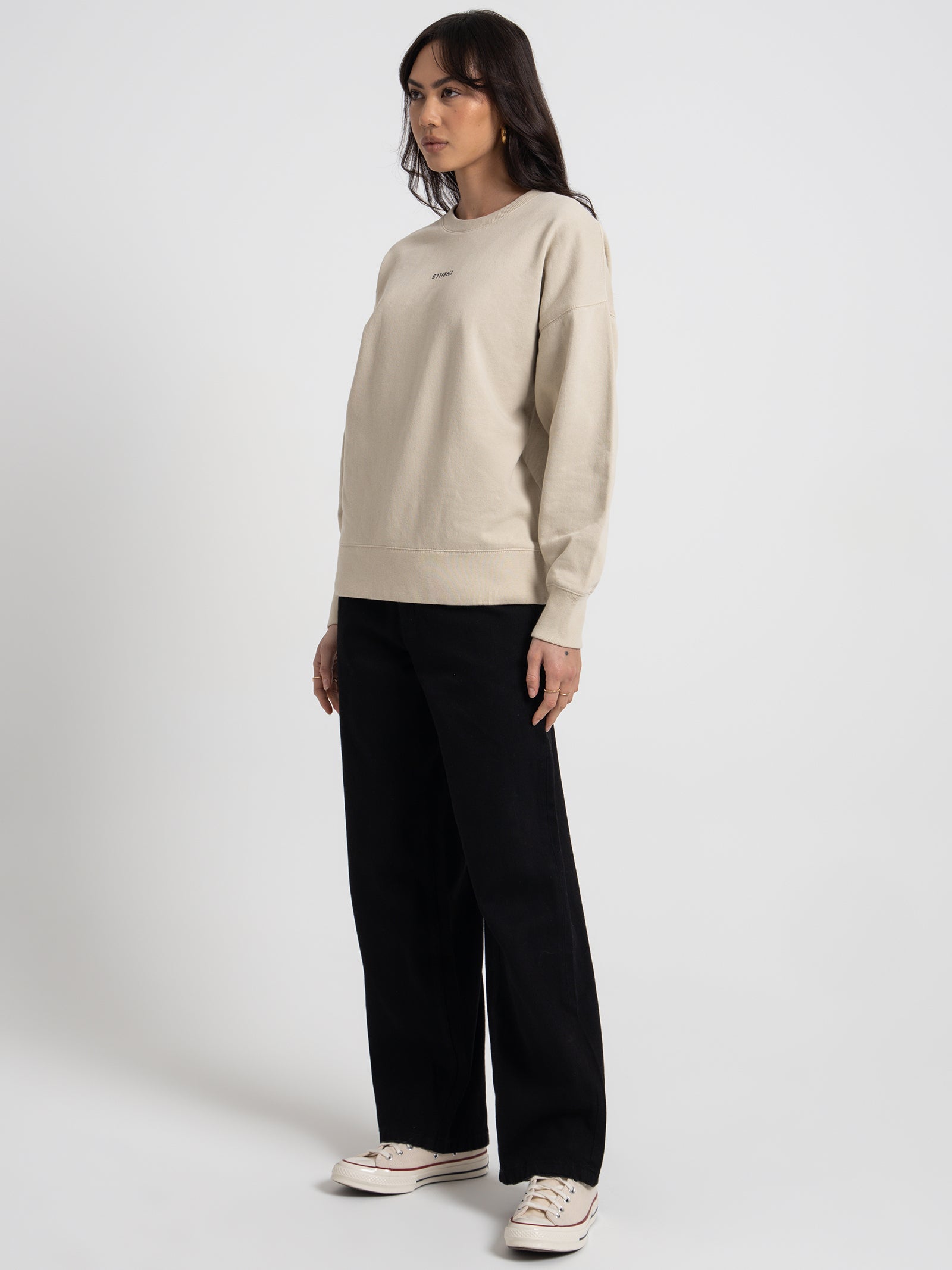 Minimal Slouch Crew in Oatmeal