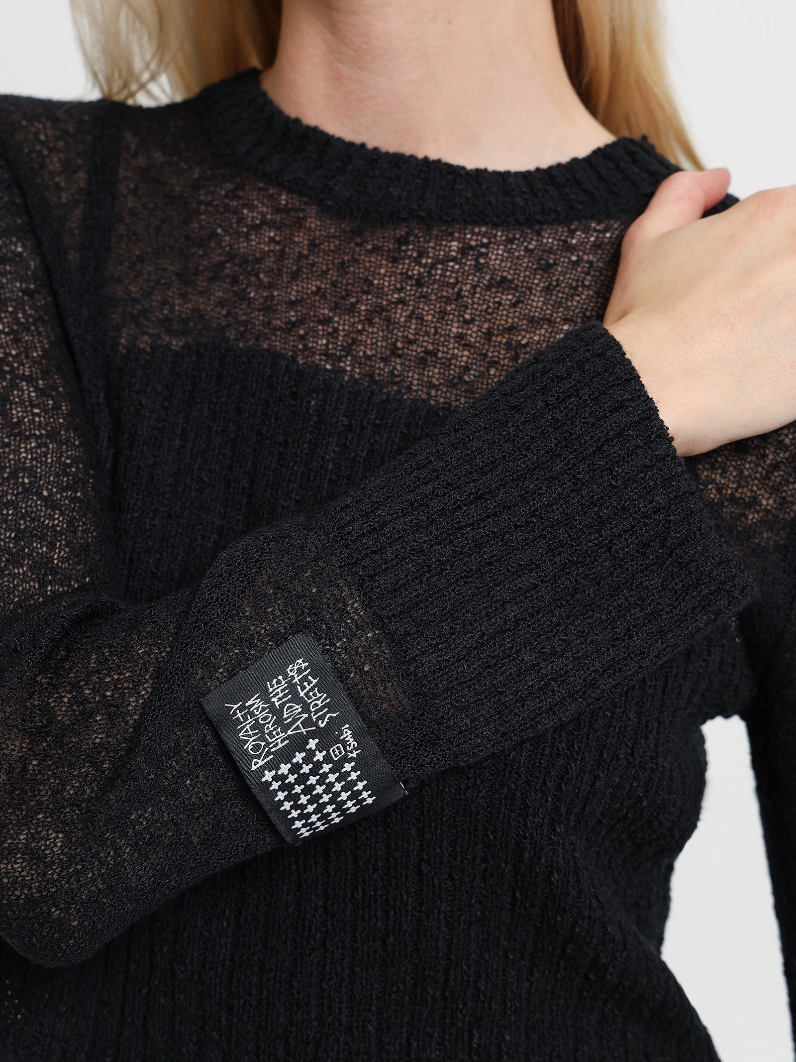 Divide Sweater in Black