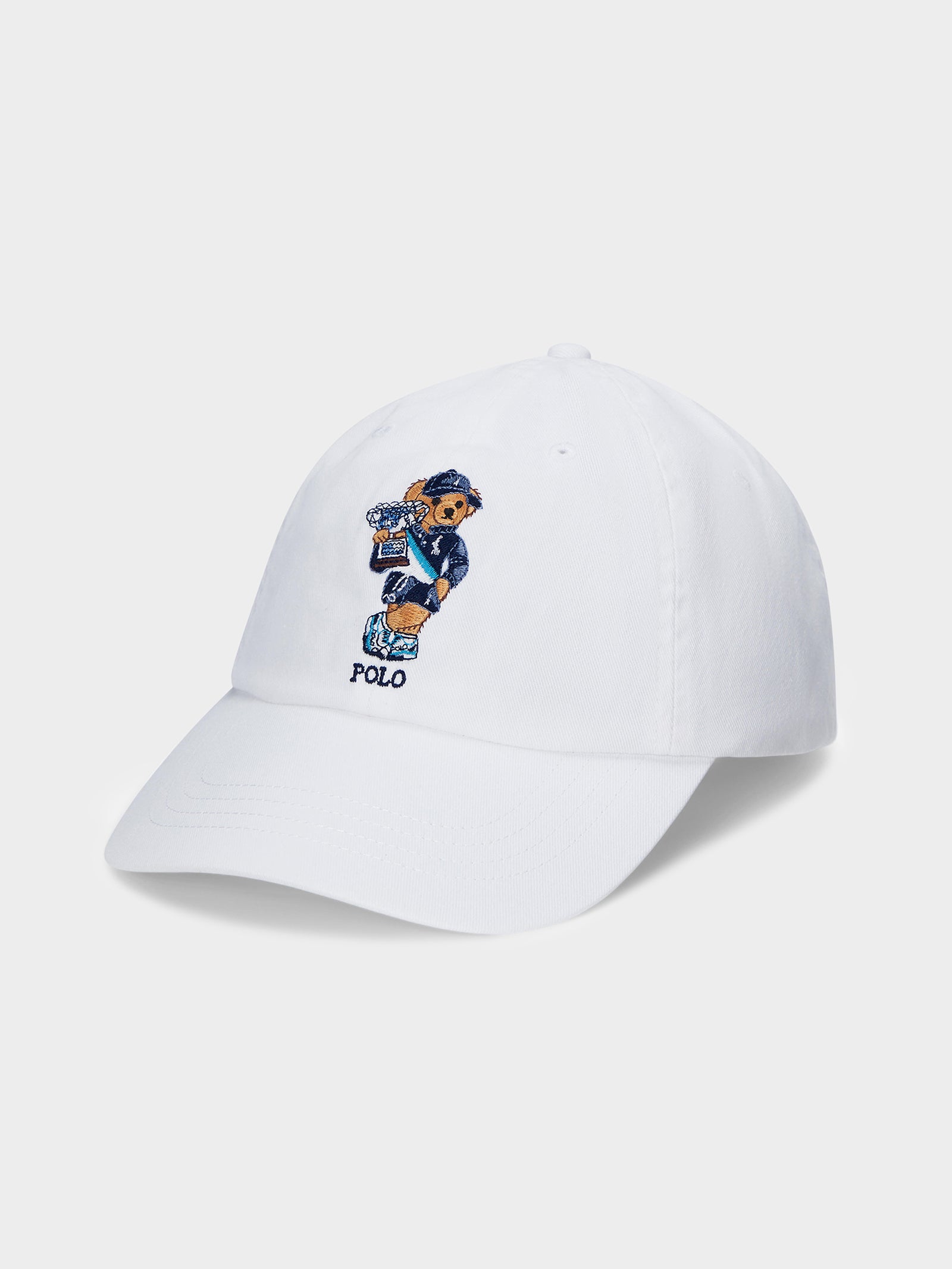 Classic Sport Cap in White Bear