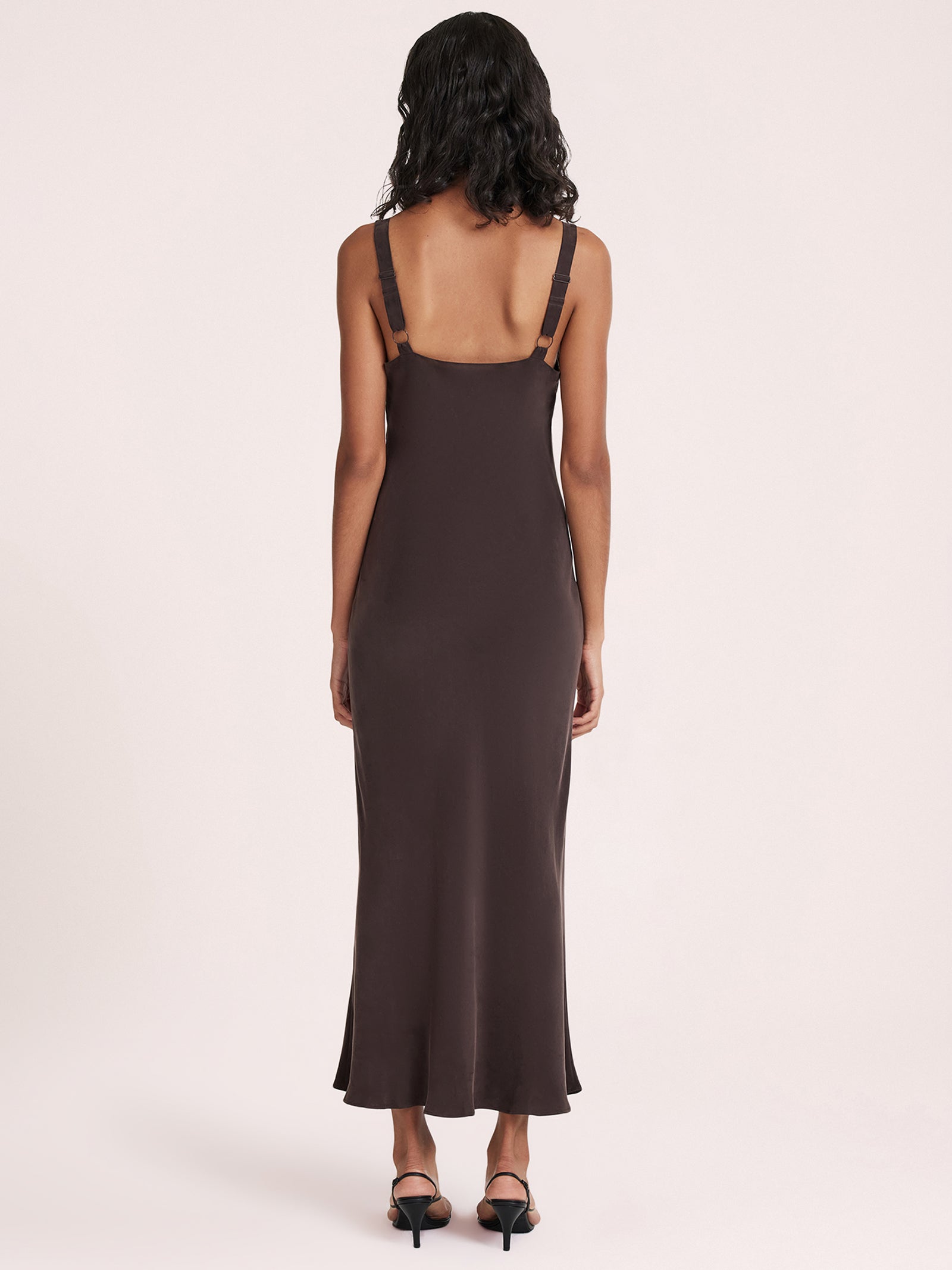 Roni Cupro Slip Dress