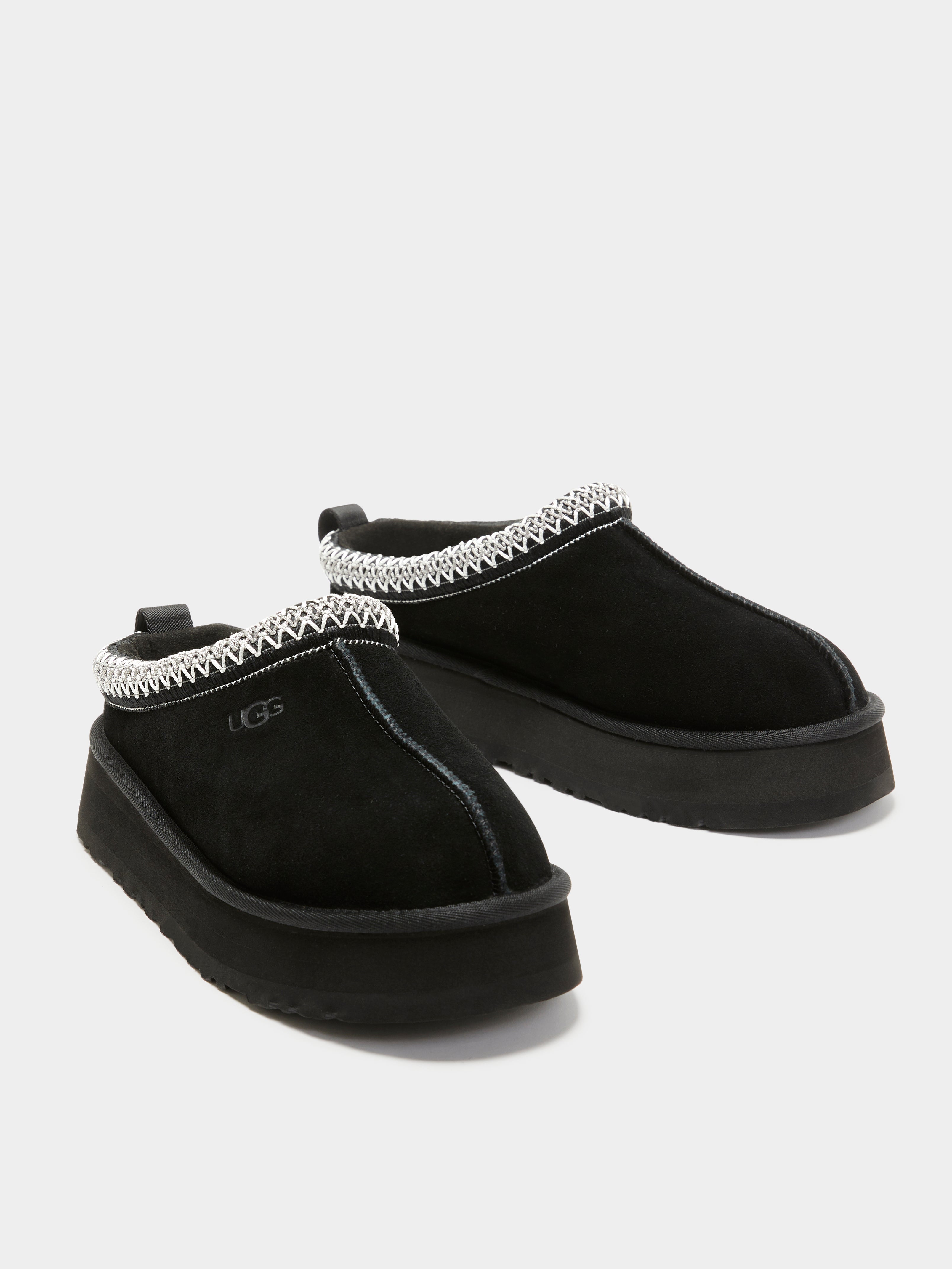 Womens Tazz Platform Slip-On Shoes in Black