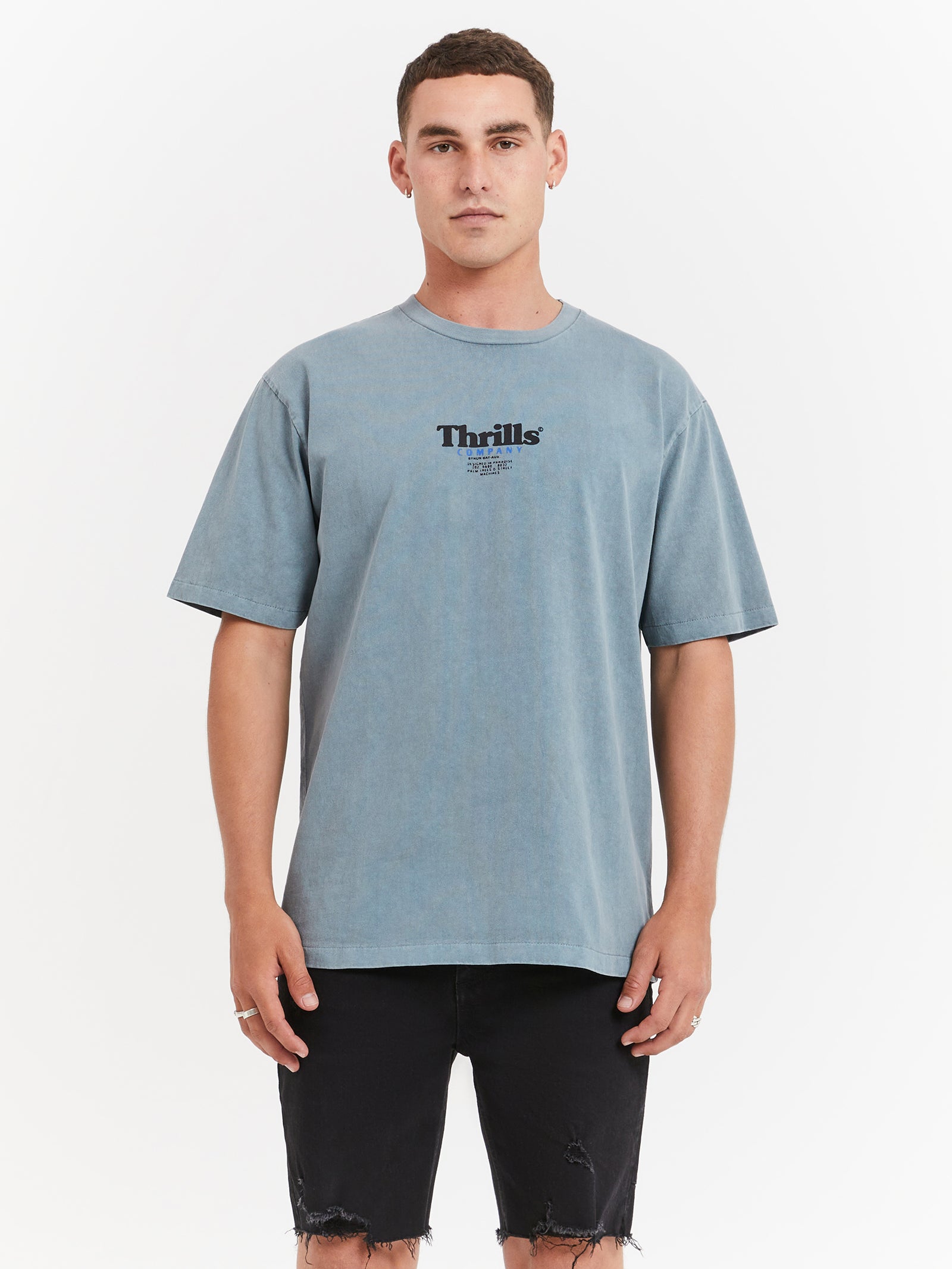 Definition Oversized Fit T-Shirt in Stormy Sea