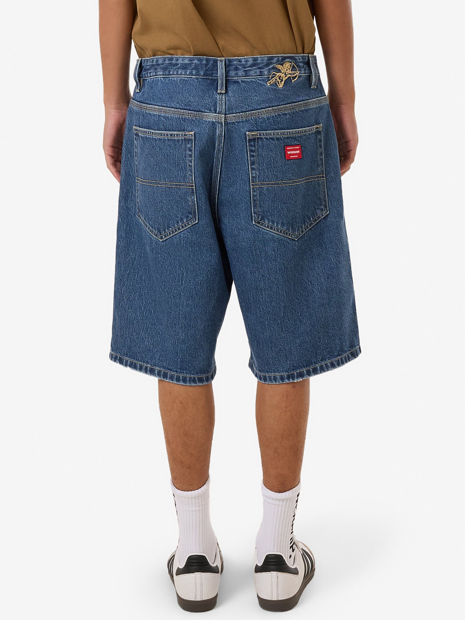 Big Dawg Jean Short - Worn Blue Rinse