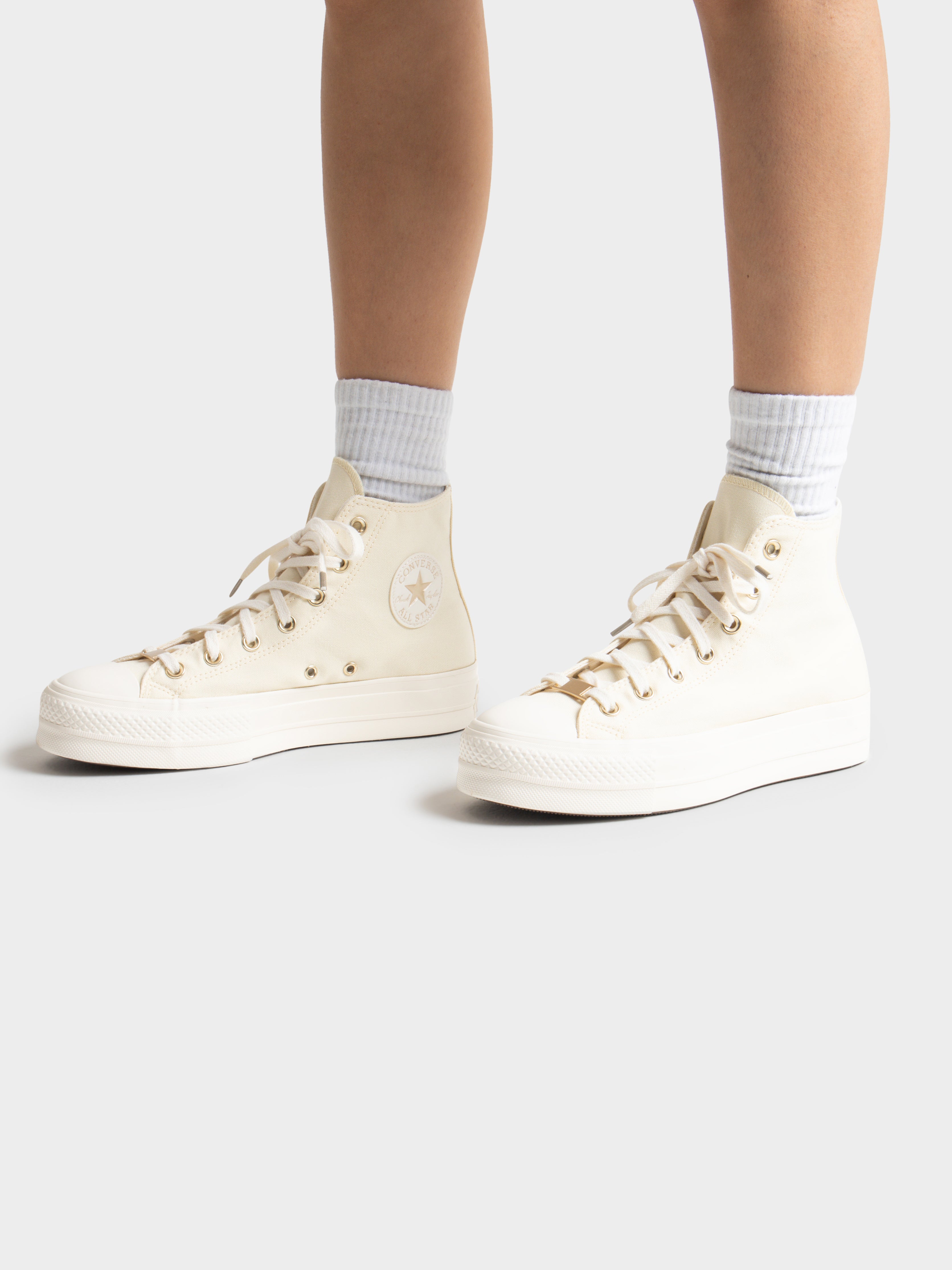 Womens Chuck Taylor All Star Lift Elevated High Top in Mum's Potato Salad & Gold