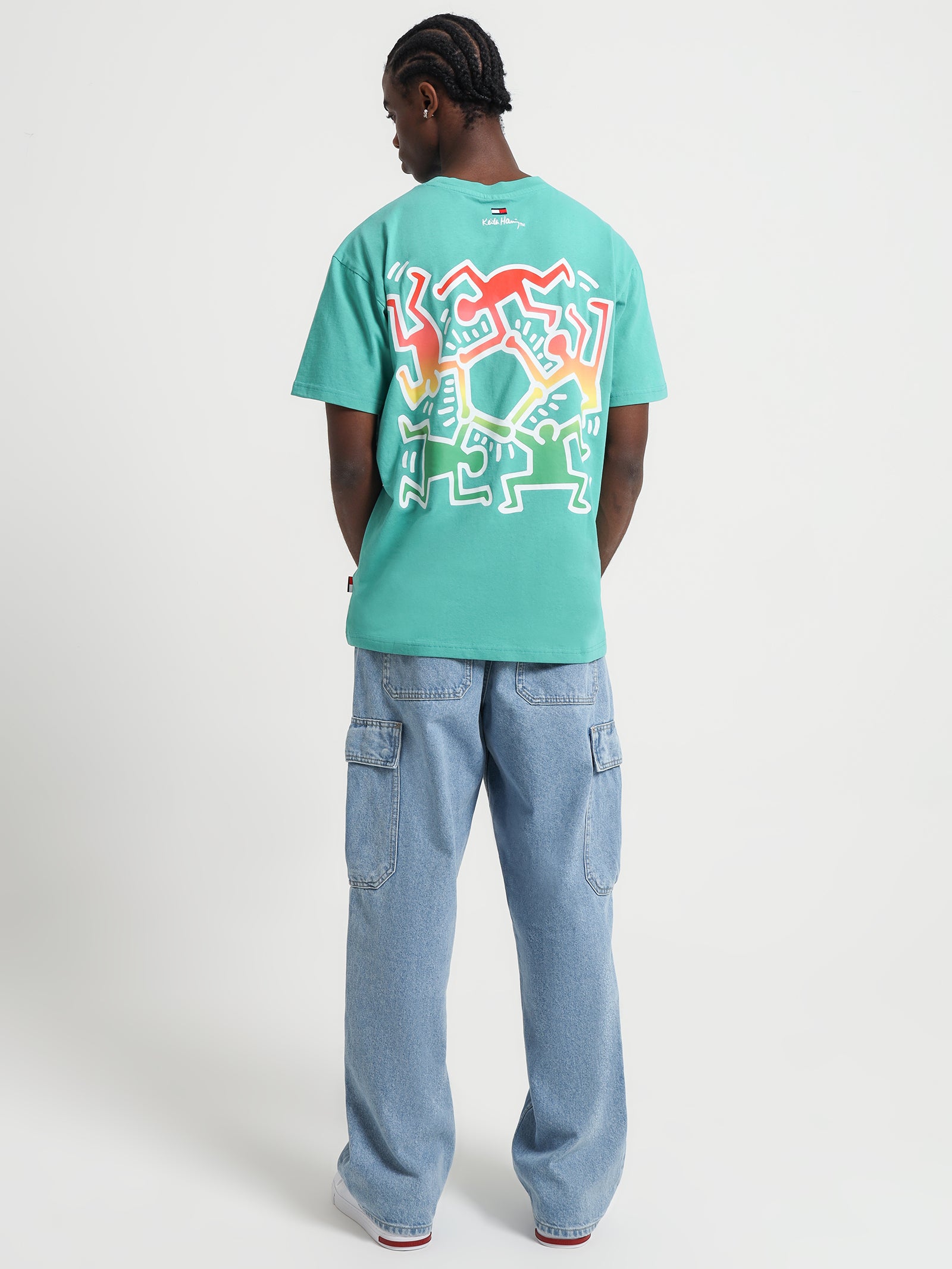 Keith Haring T-Shirt in Grecian Tile & Danci